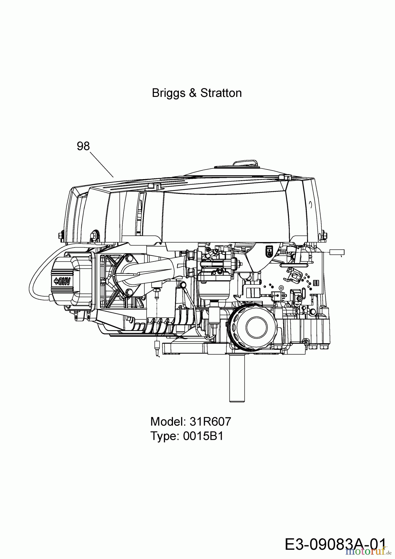 MTD Rasentraktoren White Passion 92.165H 13IN71KE676 (2019) Motor Briggs & Stratton