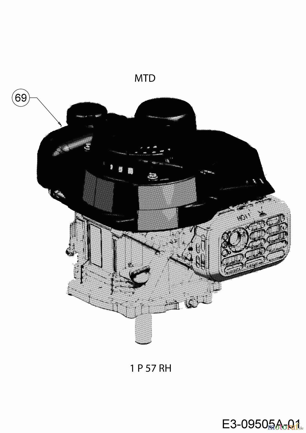 MTD Motormäher Smart 46 PO 11C-TASJ600 (2020) Motor MTD