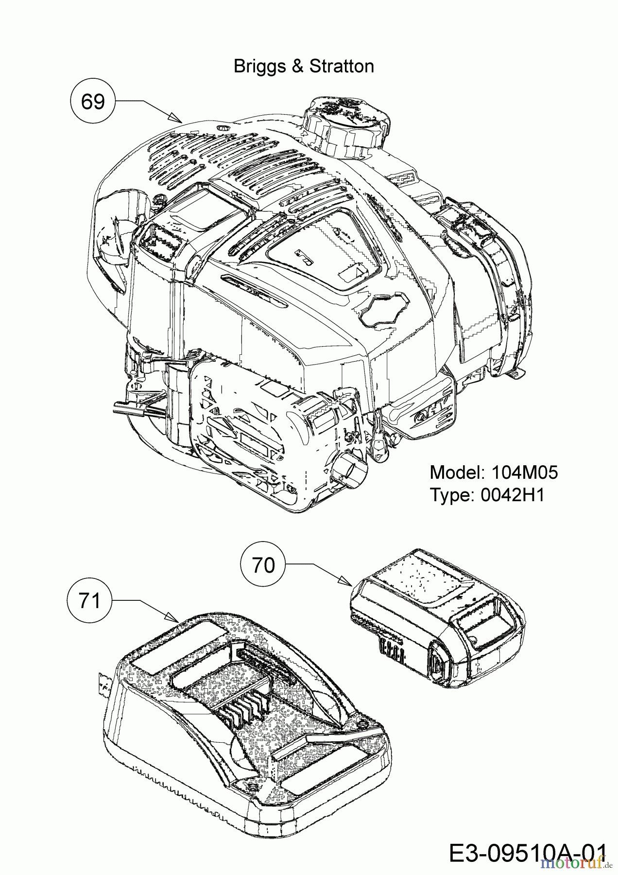 Mr.Gardener Motormäher mit Antrieb HW 53 BAV-IS 12AGPN7E629 (2019) Akku, Laddegerät, Motor Briggs & Stratton