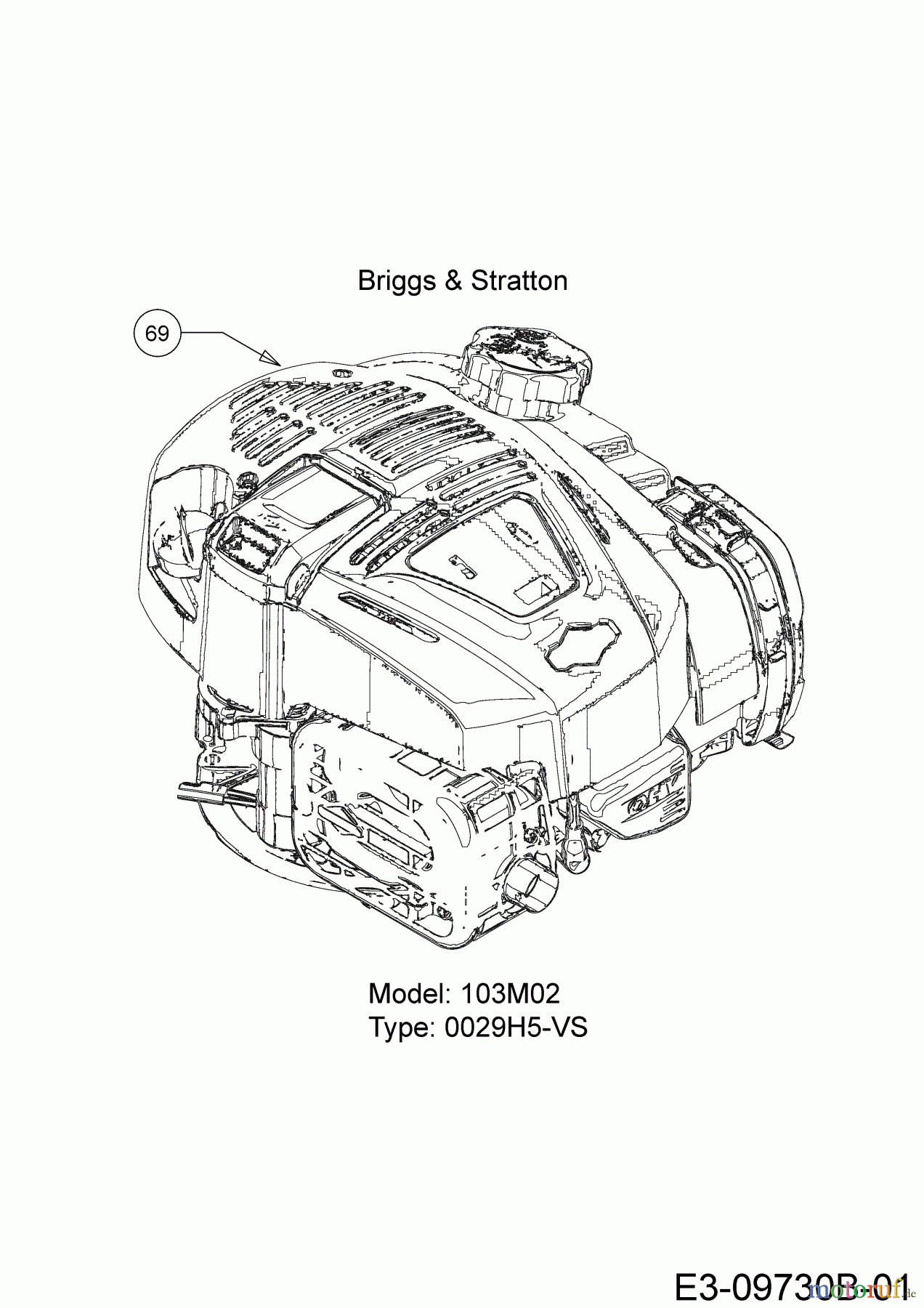 MTD Motormäher mit Antrieb SP 53 HWBS 12B-PF7B600 (2019) Motor Briggs & Stratton