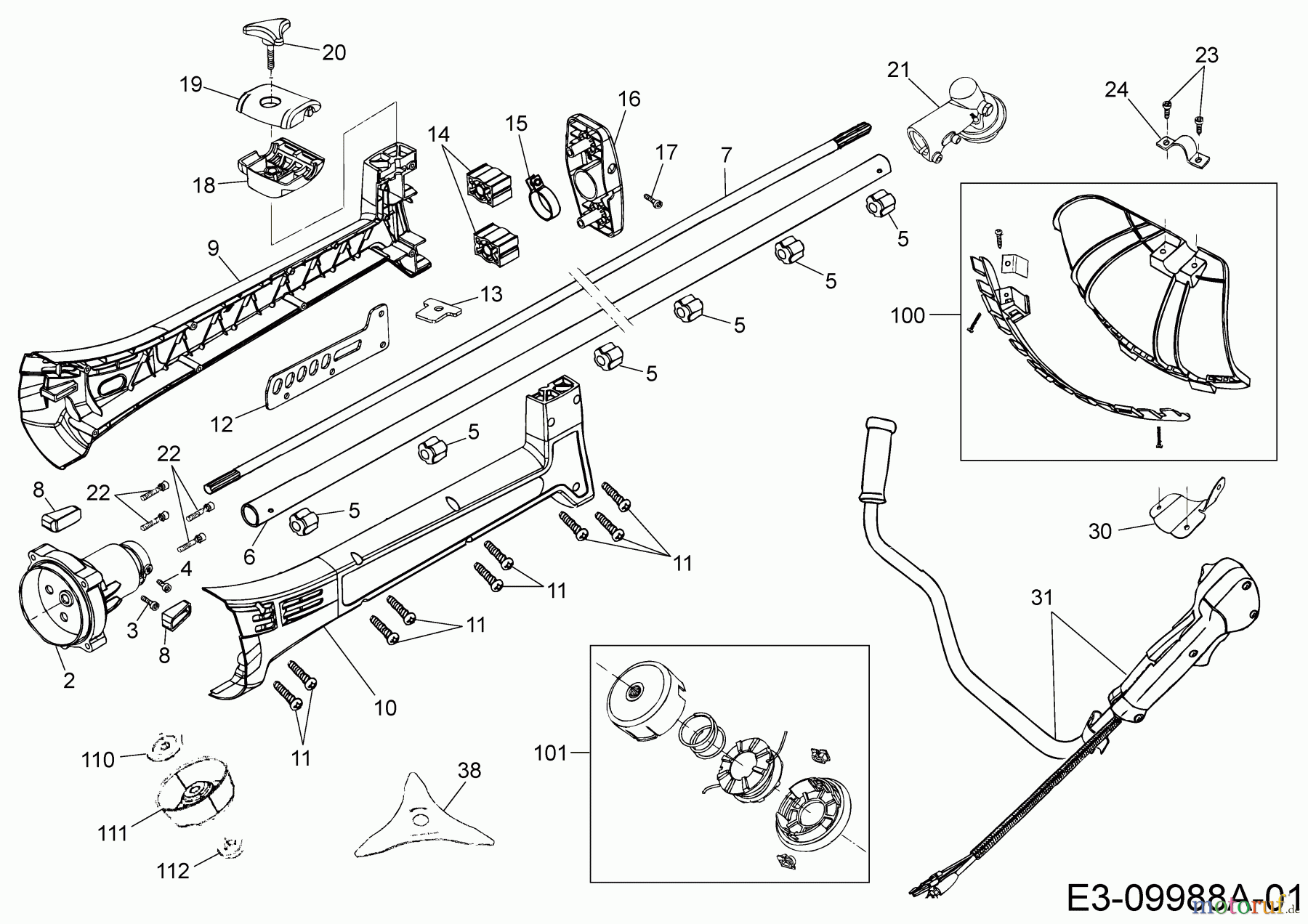  MTD Motorsensen 1033 AVS 41AD71XB678  (2019) Grundgerät