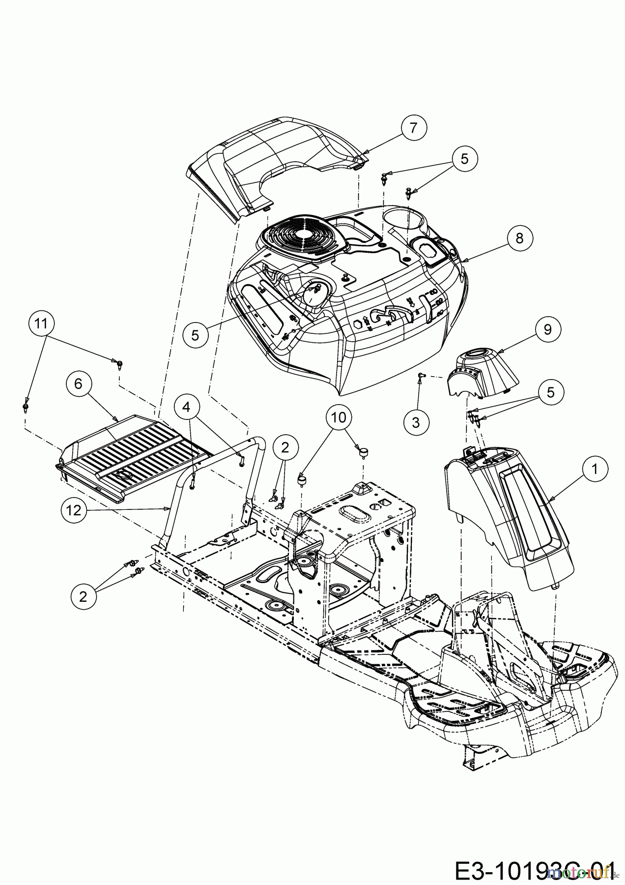 Helington Rasentraktoren H 76 SM 13A726JD686 (2020) Verkleidungen