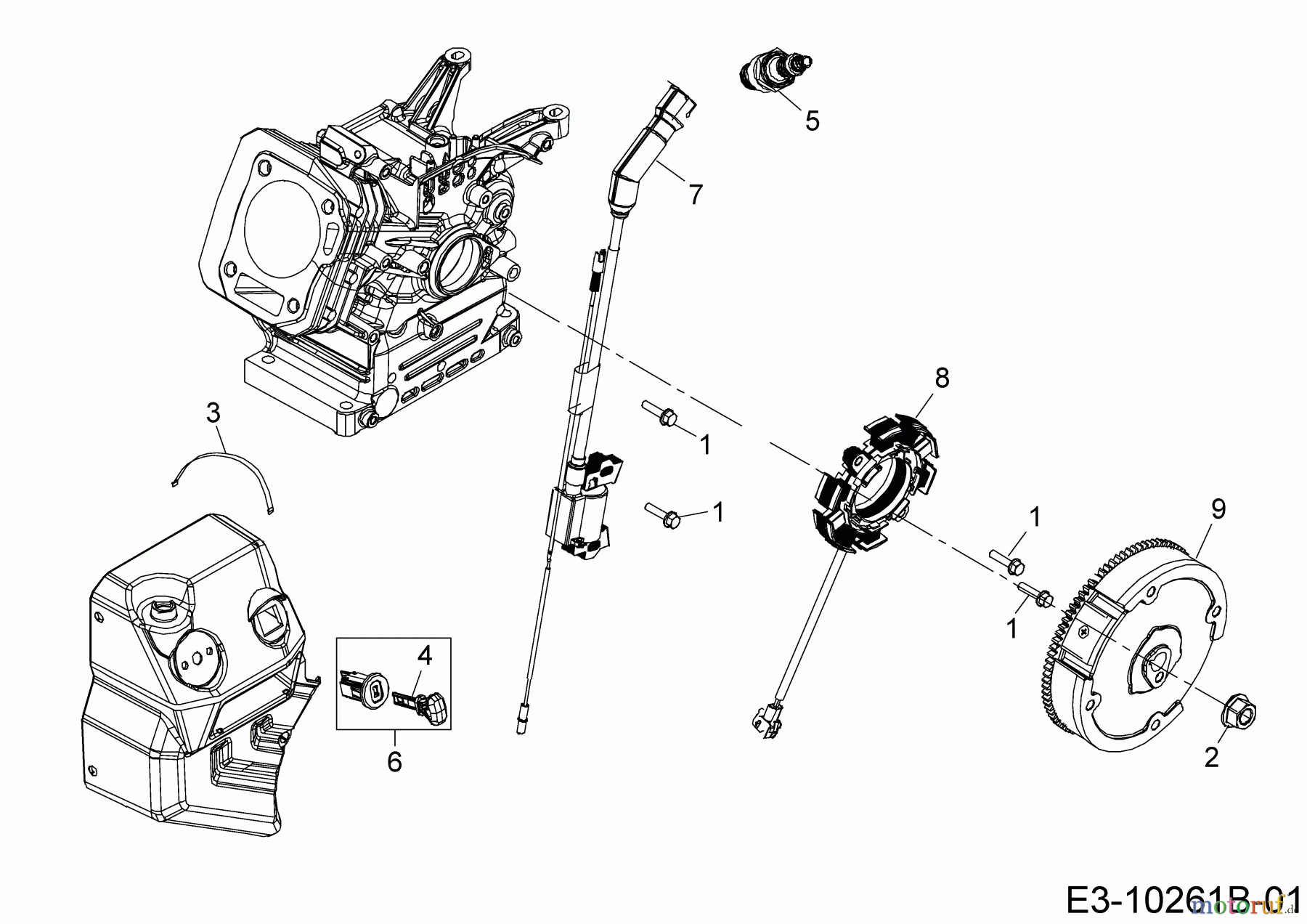  MTD-Motoren Horizontal 670-WHA 752Z670-WHA  (2019) Zündung