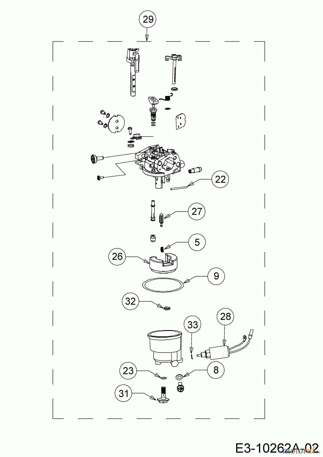 MTD-Motoren Vertikal 4P90JHE 752Z4P90JHE (2020) Vergaser