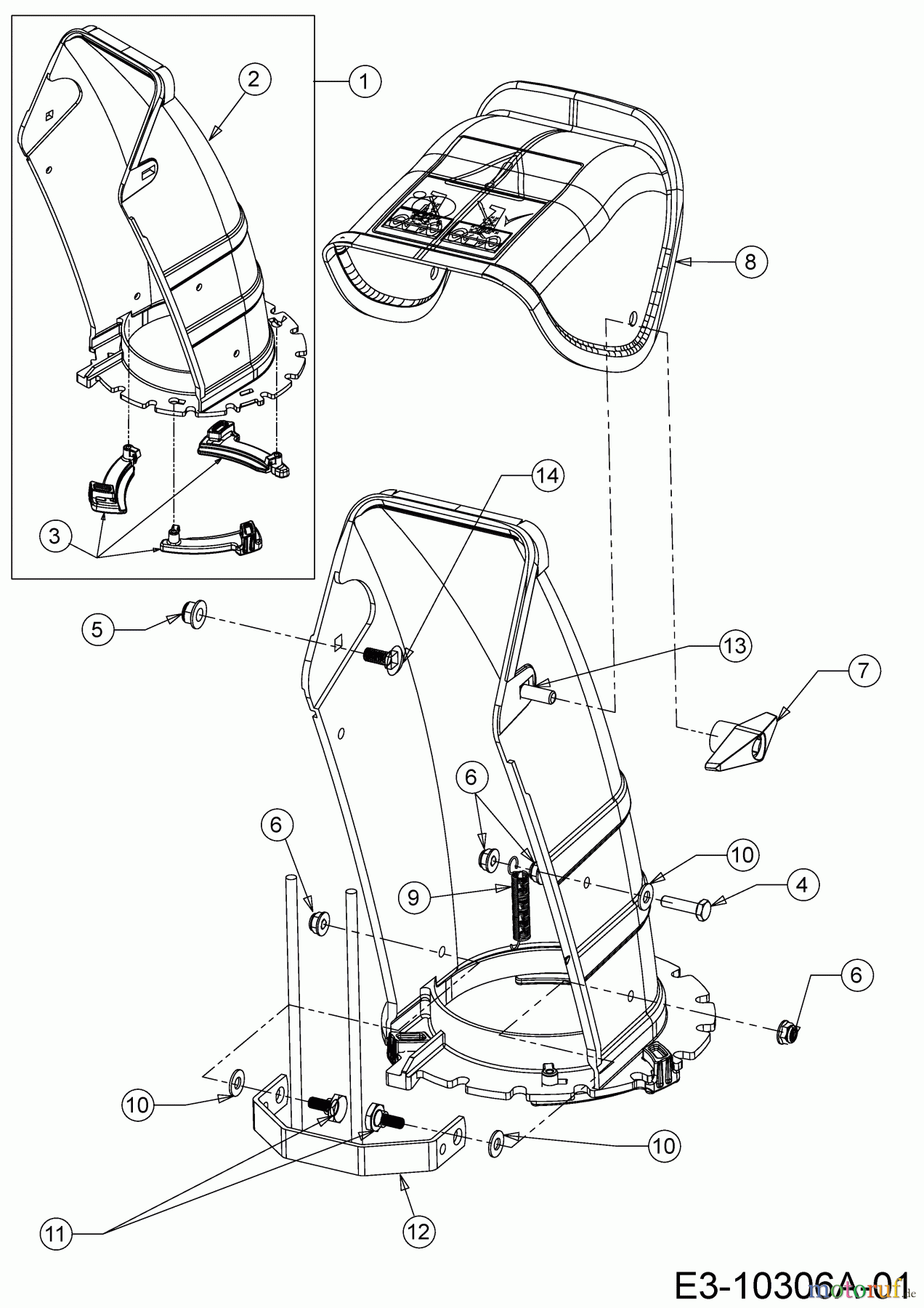 MTD Schneefräsen SMART M 61 31A-6BC2678 (2020) Auswurfschacht