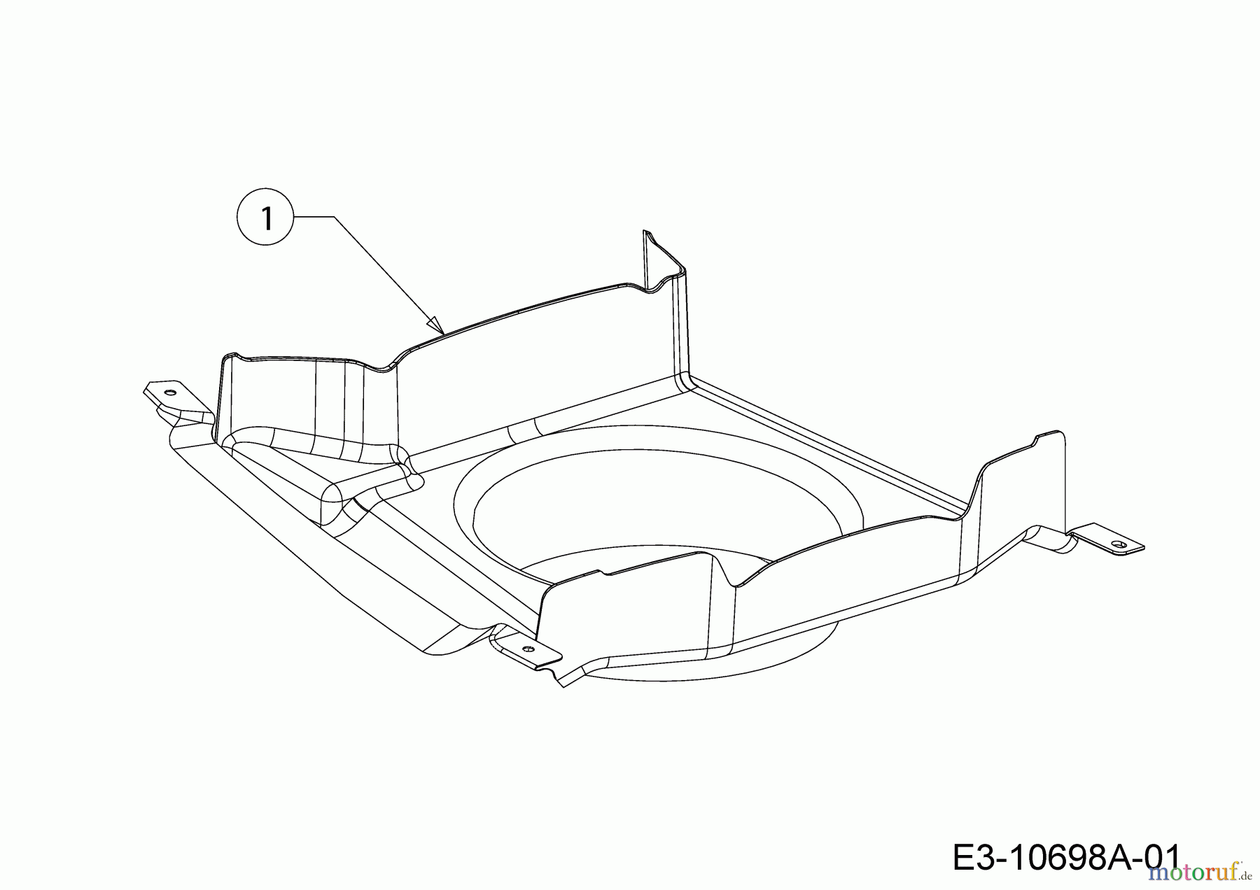 Verts Loisirs Rasentraktoren VL 107 HBI 13IT79KG617 (2019) Luftführung