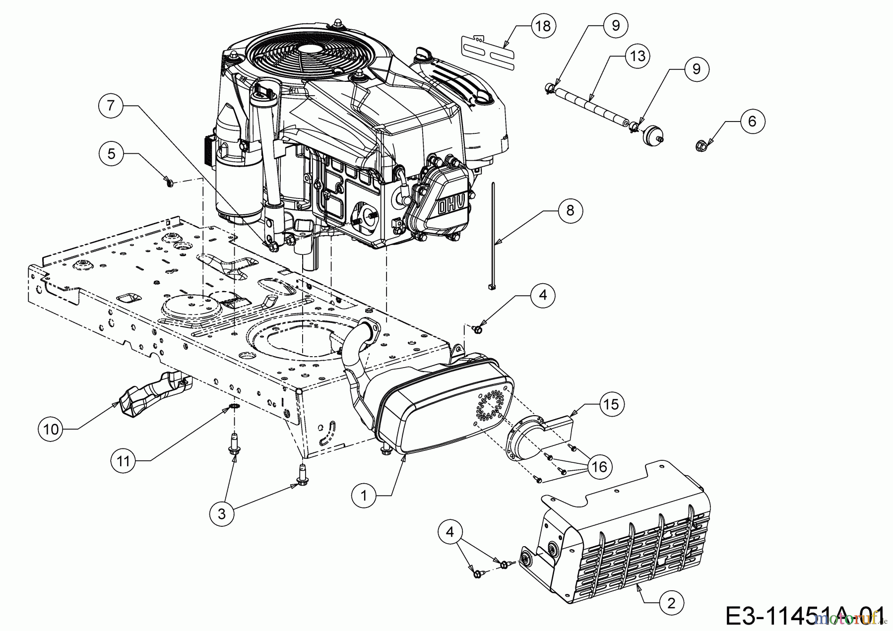 Helington Rasentraktoren H 92 H 13A871KE686 (2020) Motorzubehör