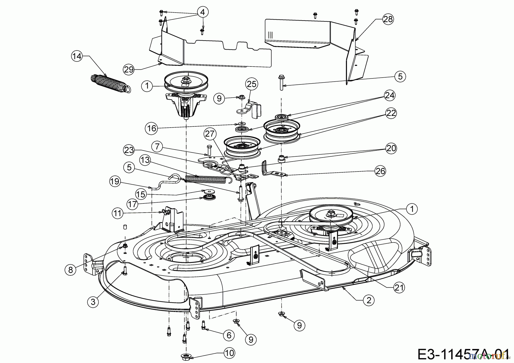 Tigara Rasentraktoren TG 222/117 HBI 13BAA1KT649  (2019) Mähwerk T (46