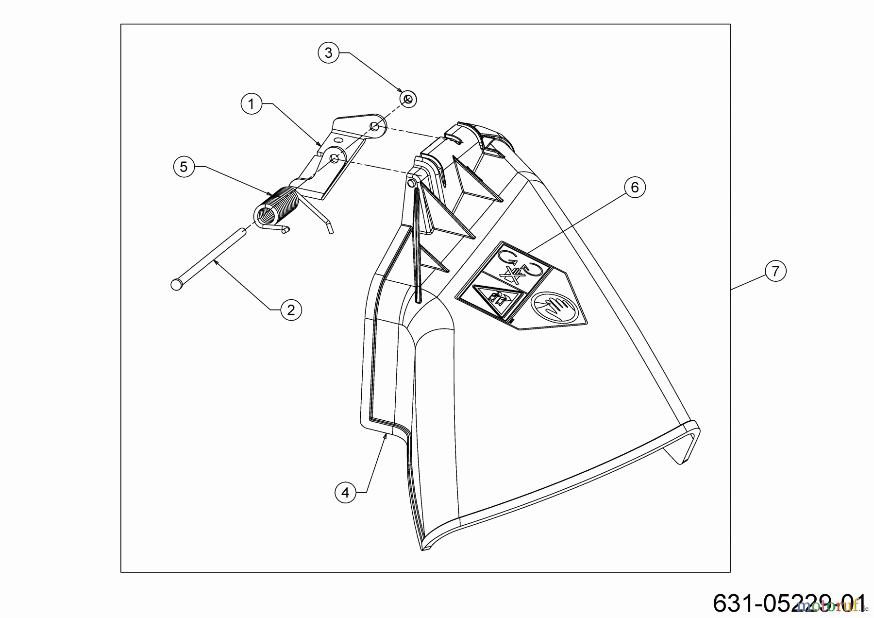 MTD Rasentraktoren Smart RF 125 13B776KF600 (2022) Deflektor