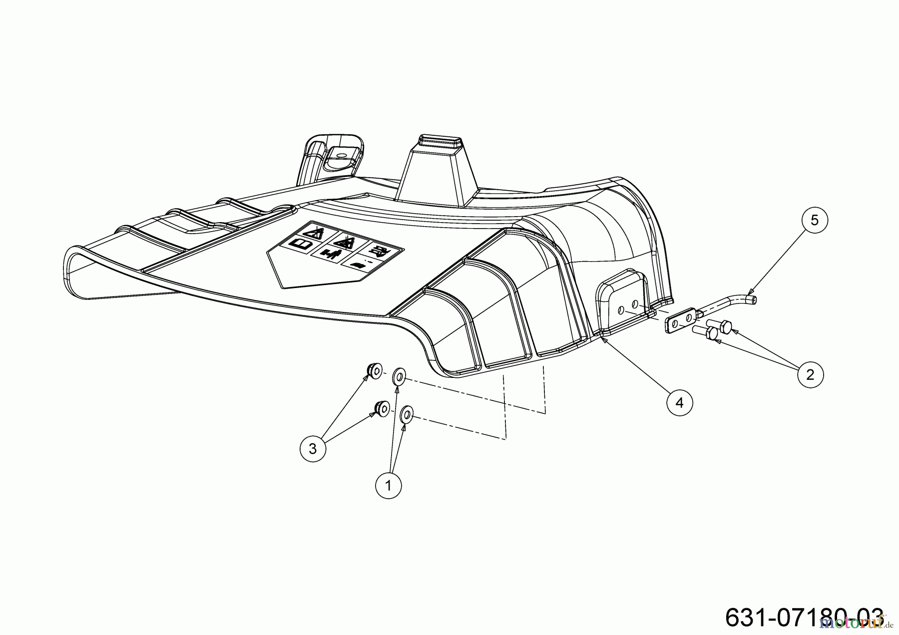 MTD Rasentraktoren Smart RF 125 13A777SY600 (2023) Deflektor