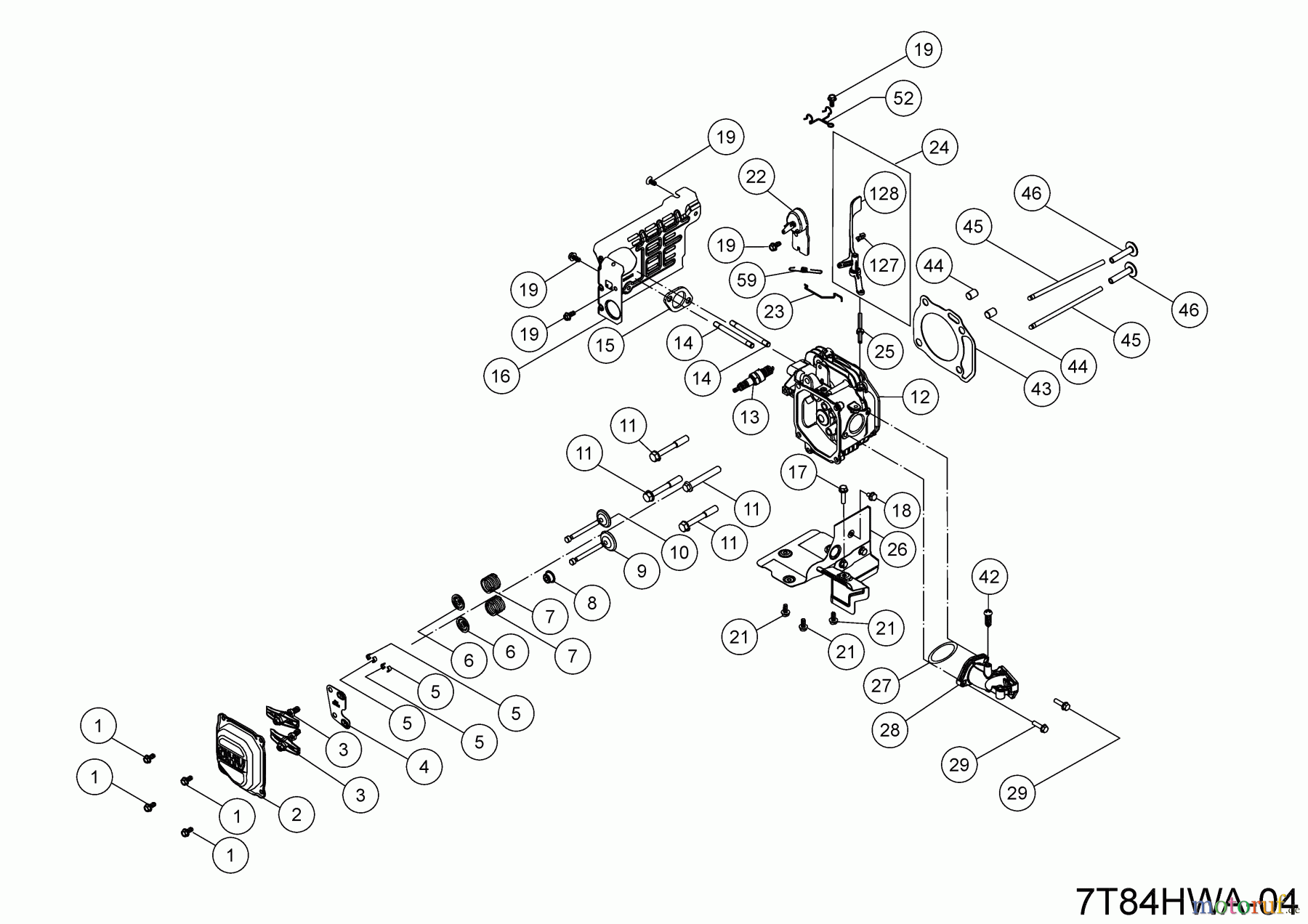 MTD-Motoren Vertikal 7T84HWA 7T84HWA (2023) Zylinderkopf