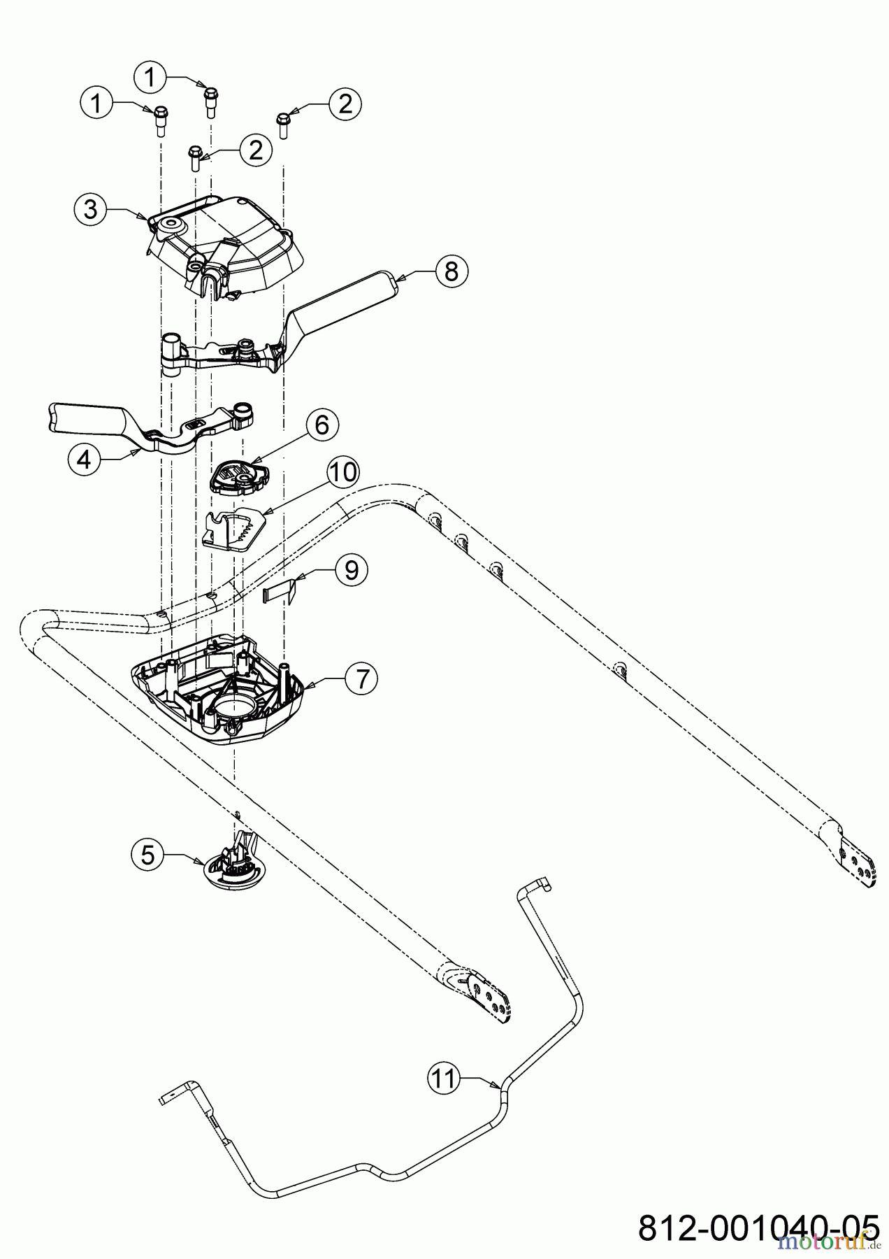 MTD Motormäher mit Antrieb Advance 53 SPKVHW 12CKPN7D600 (2021) Geschwindigkeitsregelung, Schaltbügel