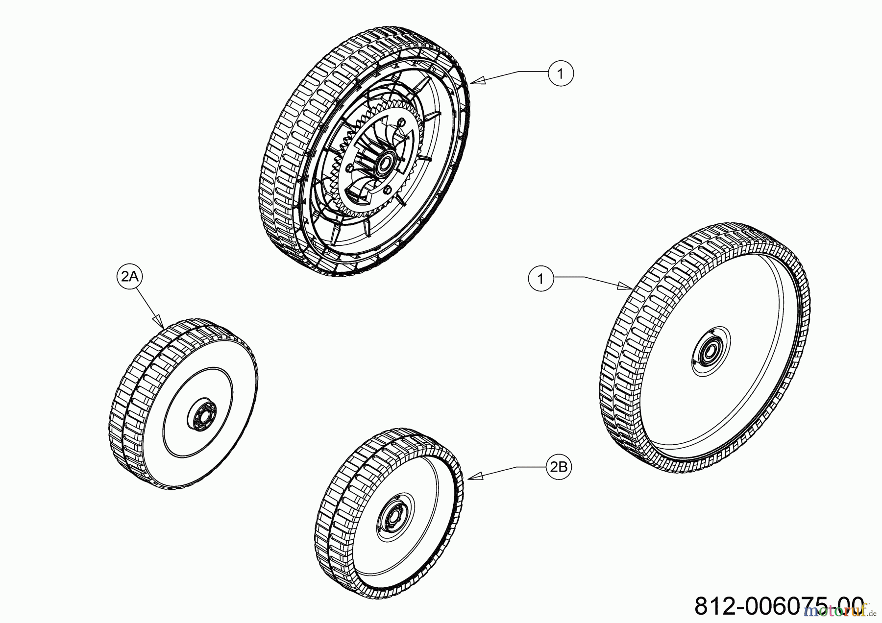 MTD Motormäher mit Antrieb SP 53 HWBS 12C-PF7B600 (2021) Räder