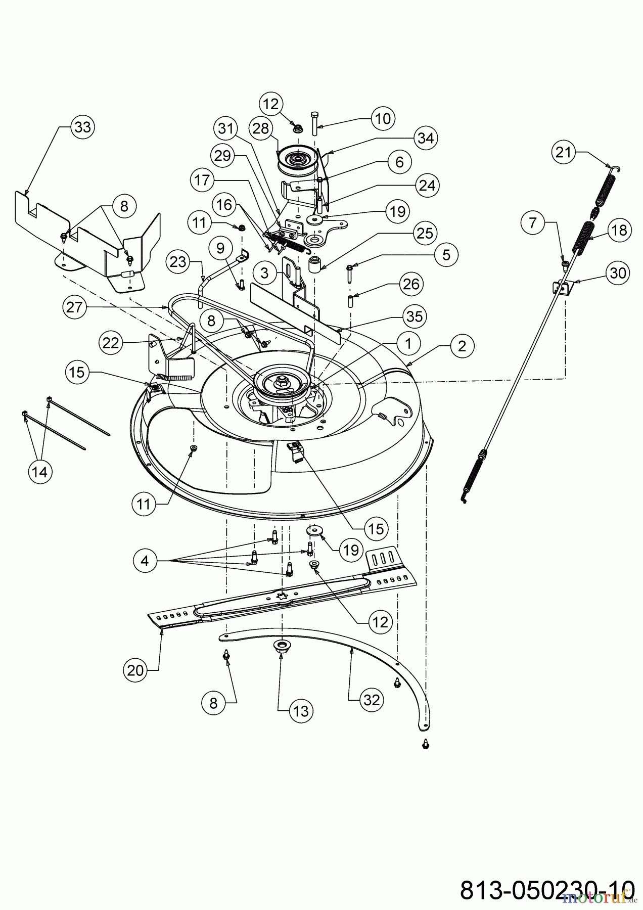 MTD Rasentraktoren Minirider 60 RDE 13BA26SC600 (2023) Mähwerk C (24