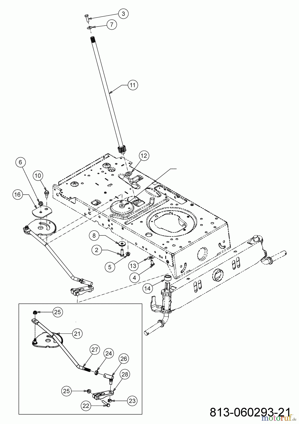 Troy-Bilt Rasentraktoren HORSE 107T-S 13AJ78BS609 (2023) Lenkung