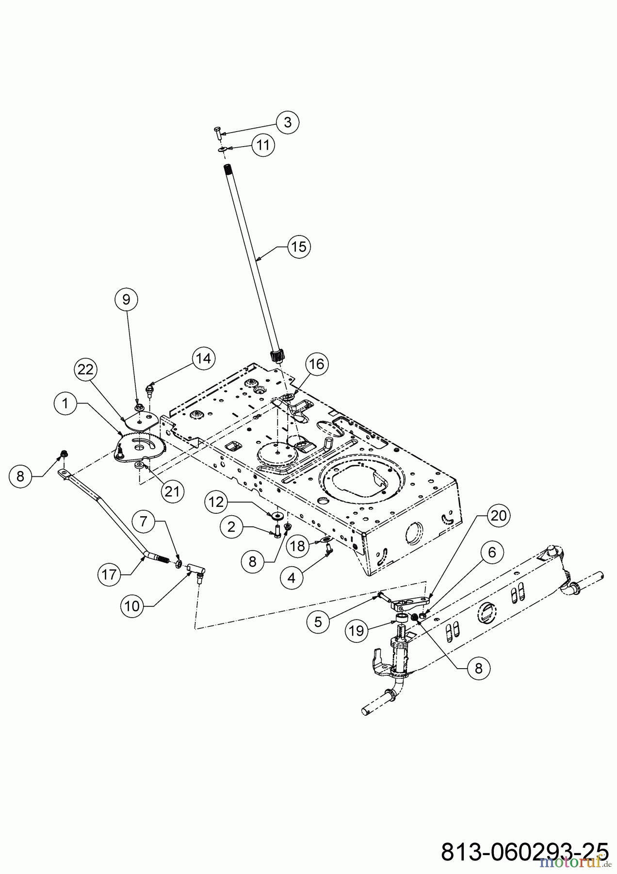 Troy-Bilt Rasentraktoren PONY 92T-S SELECT 13A777BY609 (2024) Lenkung