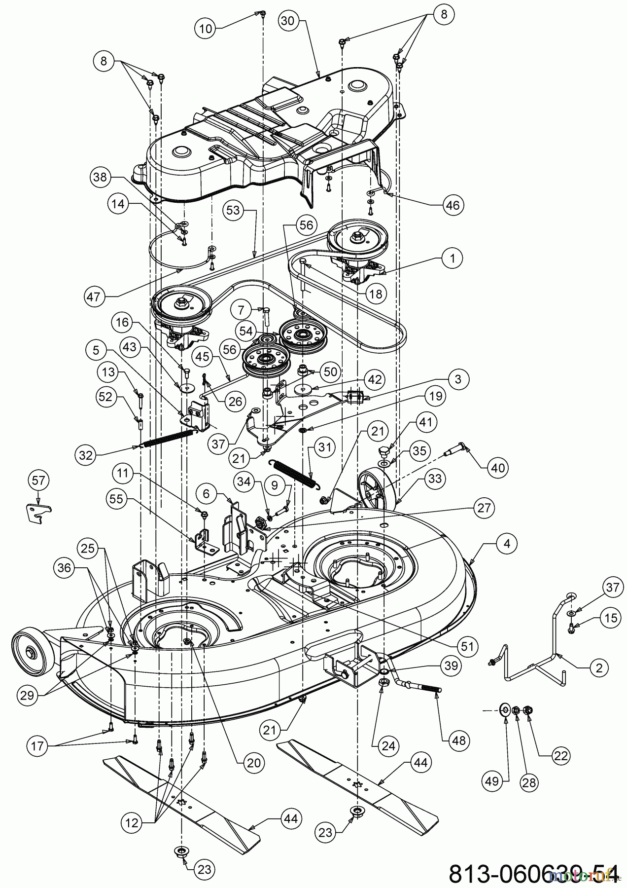 MTD Rasentraktoren LT 107 EXHK 13CG79KG682 (2021) Mähwerk G (42