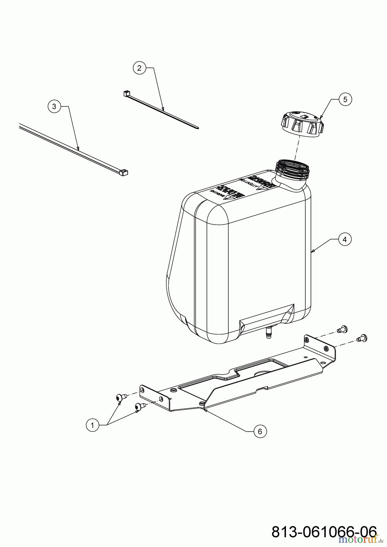 MTD Rasentraktoren Optima LG 200 H 13AJ78SS678 (2023) Tank