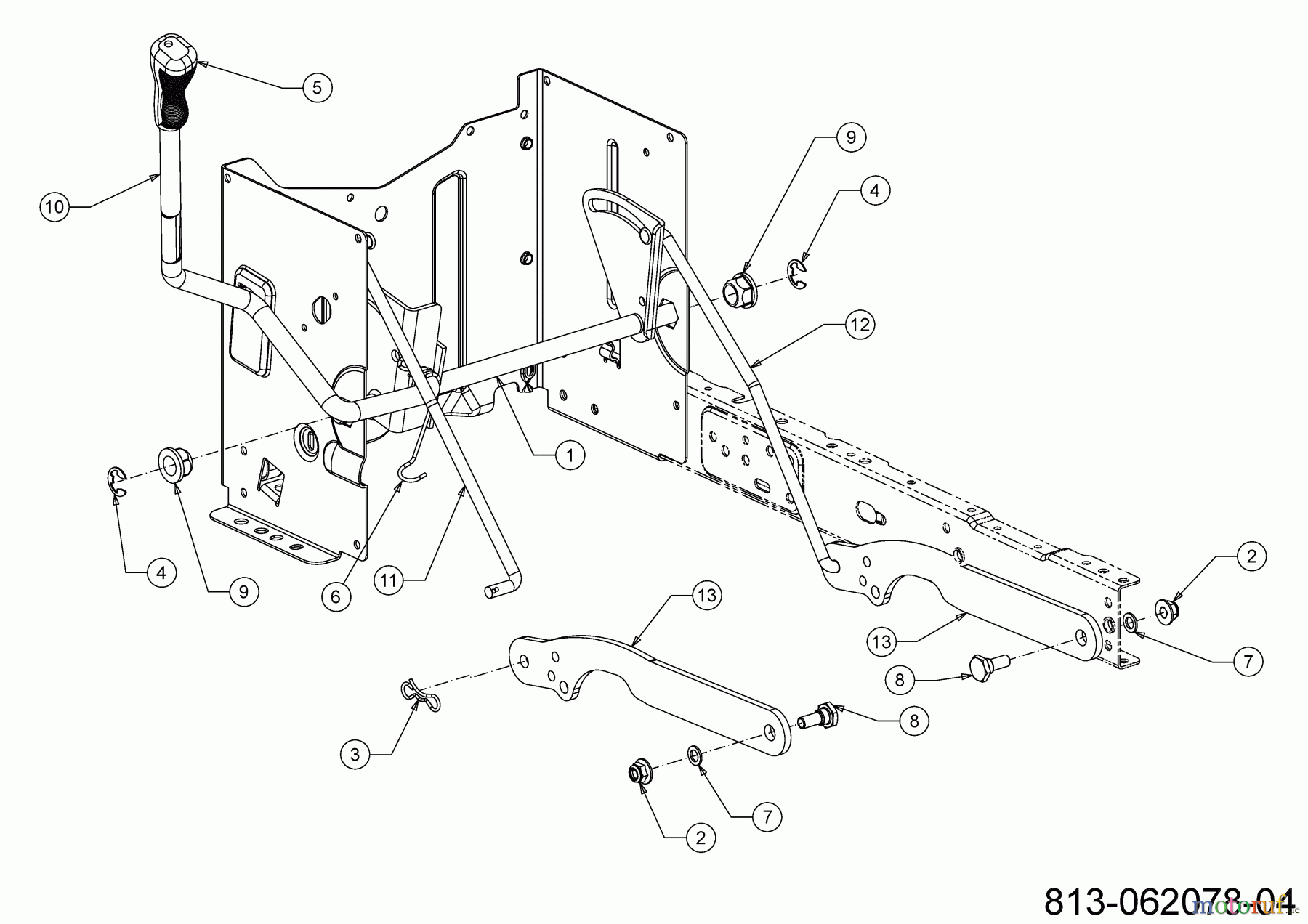 MTD Rasentraktoren Optima LG 200 H 13AJ78SS678 (2023) Mähwerksaushebung