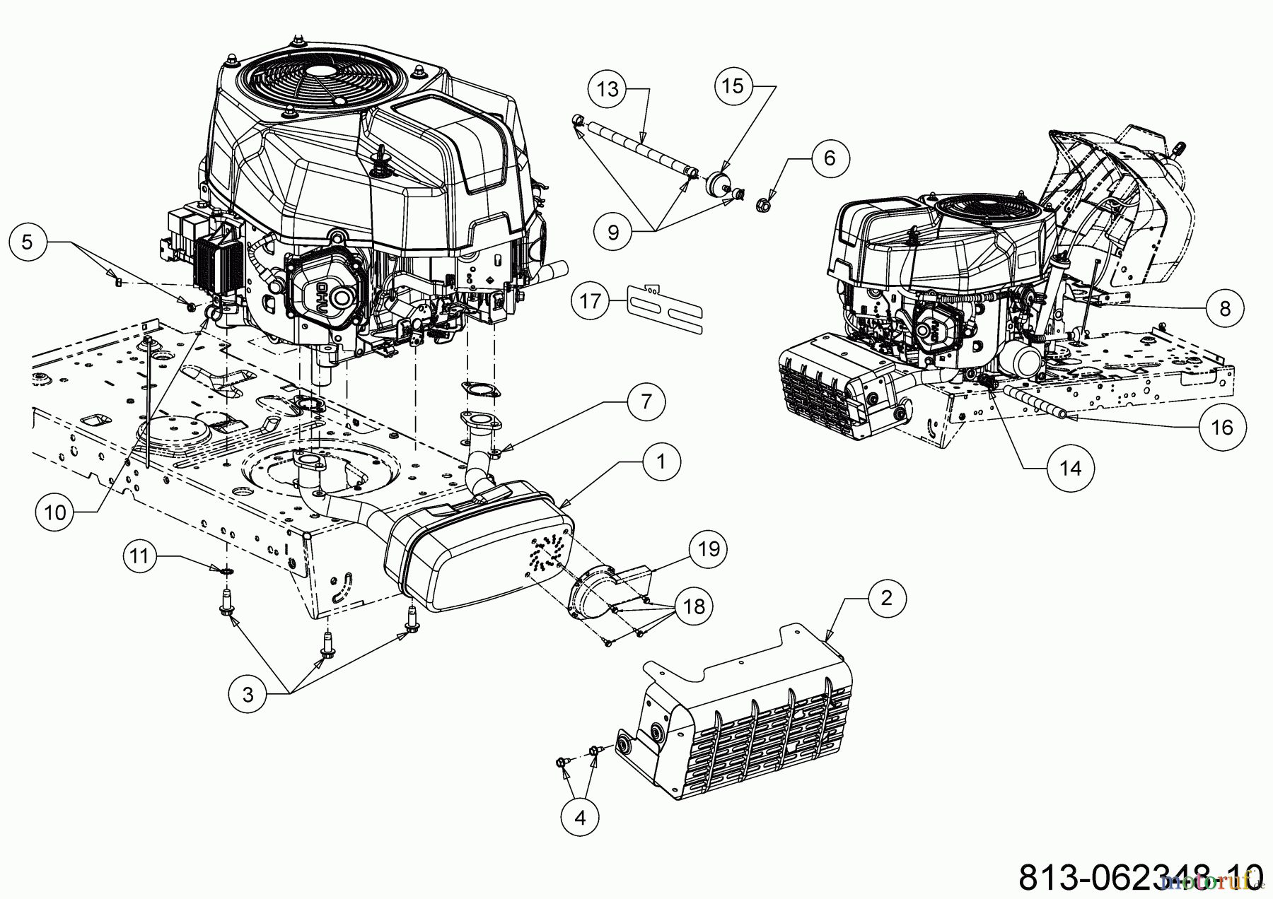 MTD Rasentraktoren Optima LG 200 H 13AJ78SS678 (2023) Motorzubehör