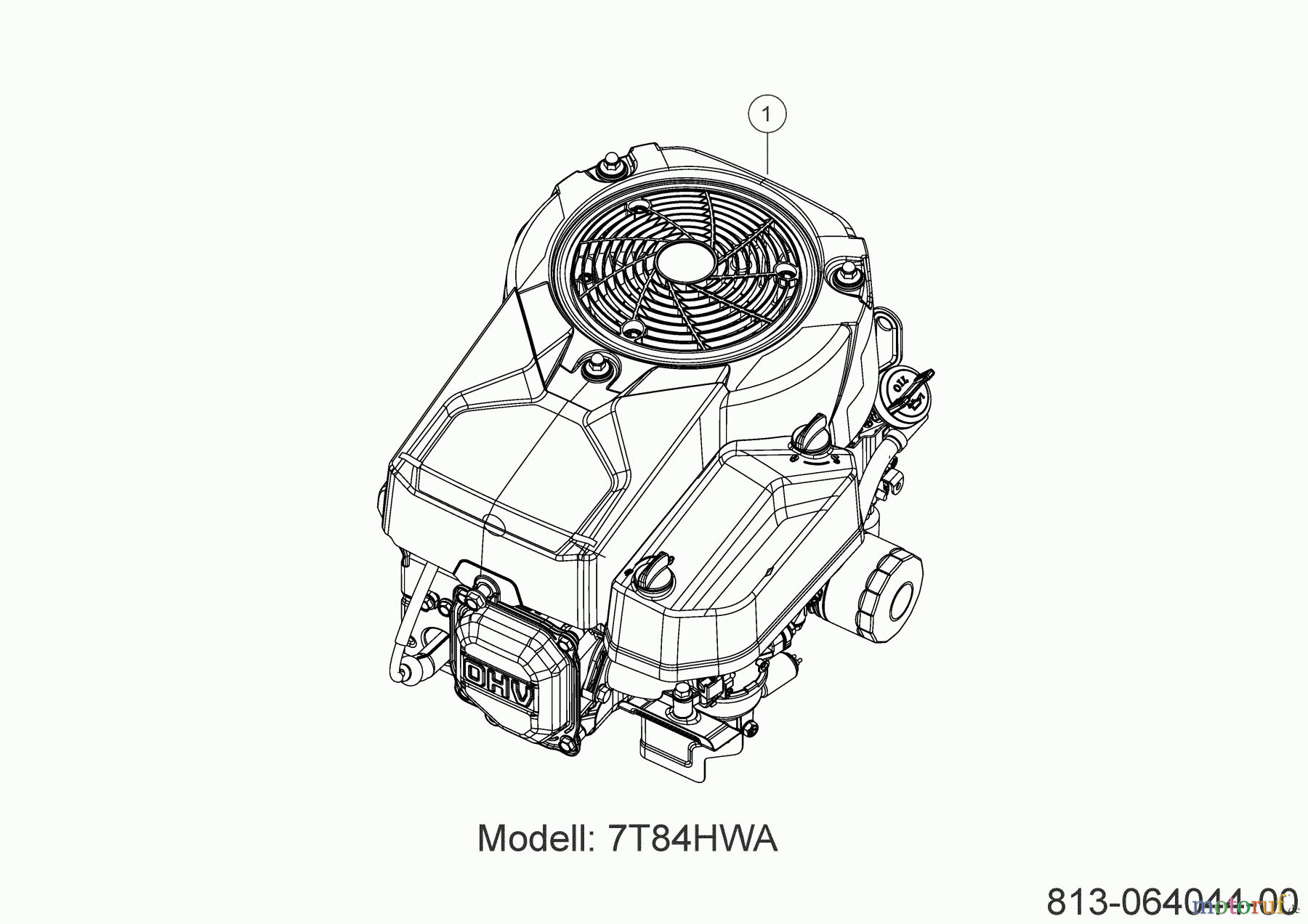 MTD Rasentraktoren Smart RE 125 13A777SE600 (2023) Motor