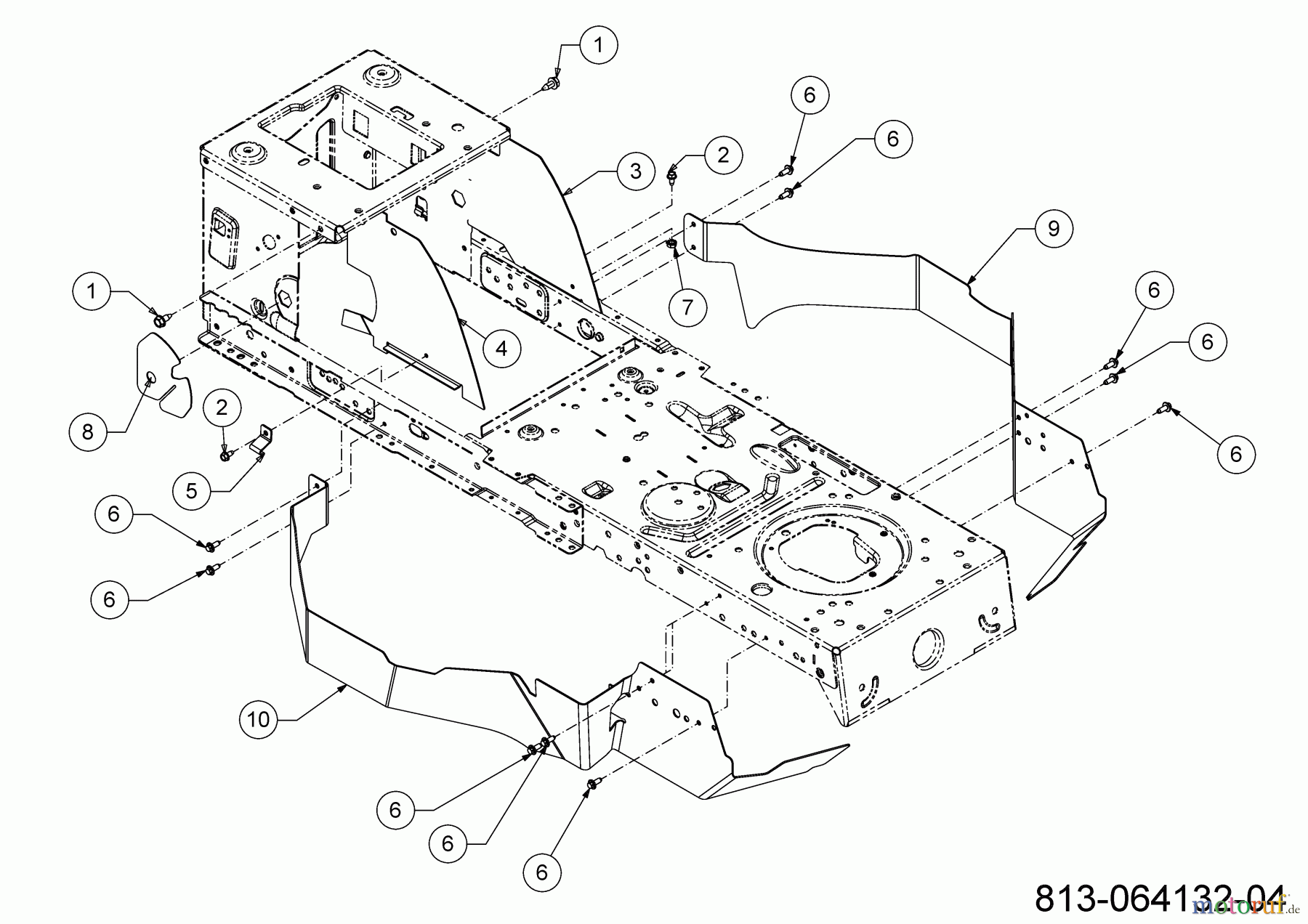 MTD Rasentraktoren Optima LG 200 H 13AJ78SS678 (2023) Abdeckungen Rahmen