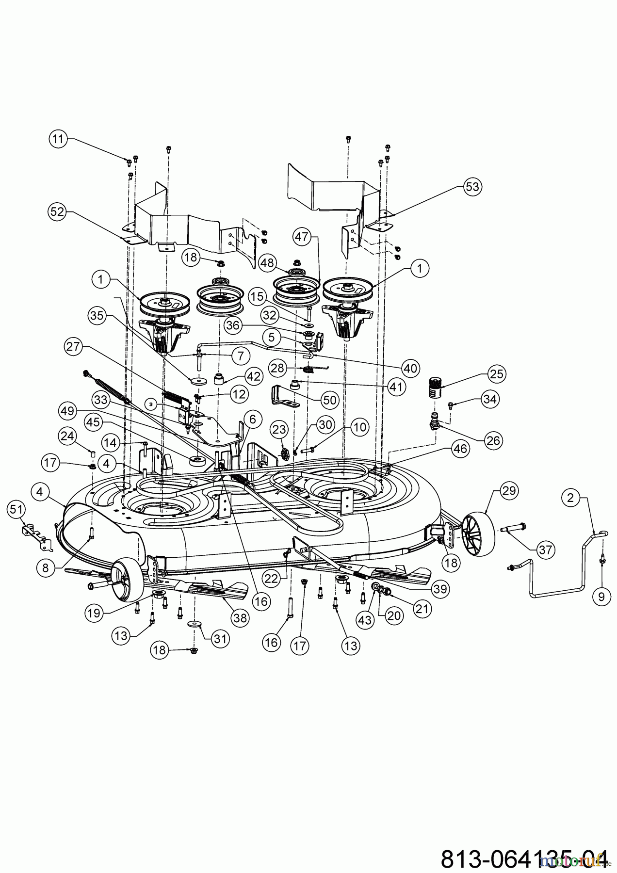 MTD Rasentraktoren Optima LG 200 H 13AJ78SS678 (2023) Mähwerk (42