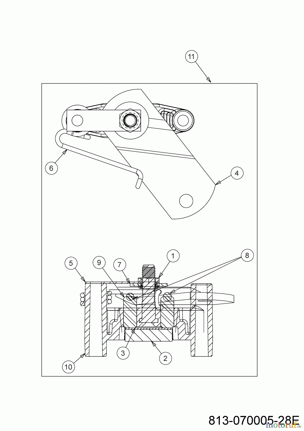 MTD Rasentraktoren Smart RE 125 13A777SE600 (2023) Bremse