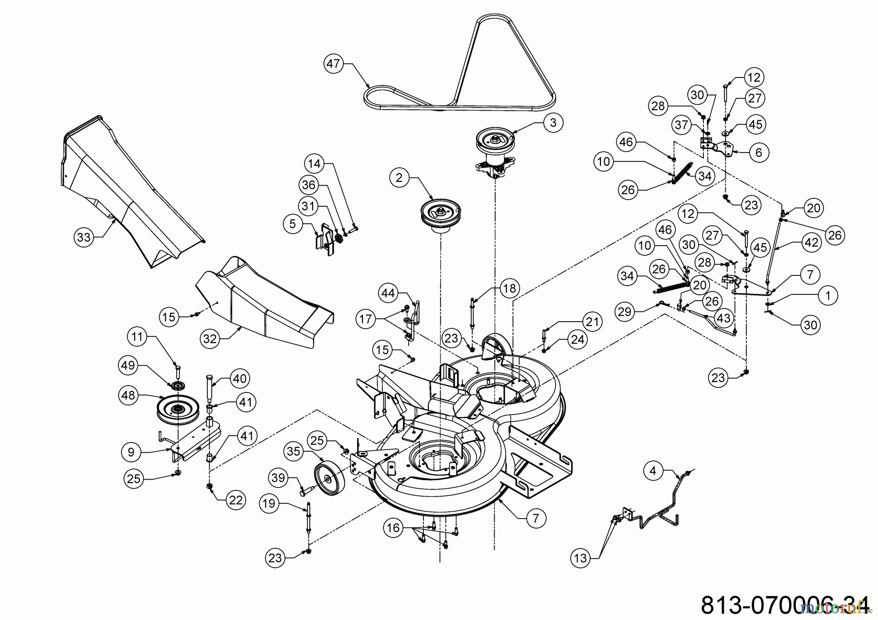  Bricolage Rasentraktoren INV A13092 AB 13A776SE648 (2022) Mähwerk 92cm
