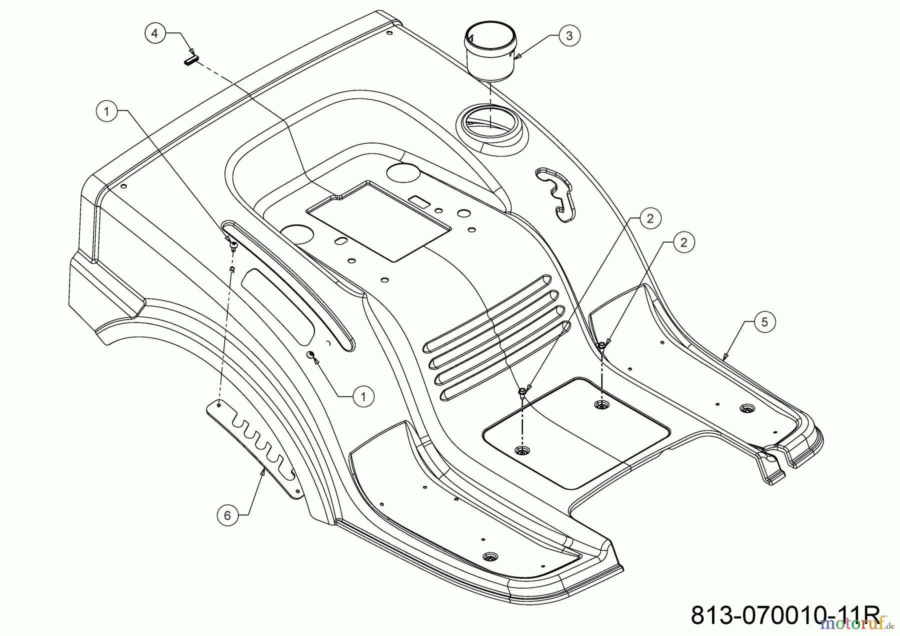 MTD Rasentraktoren Smart RE 125 13A777SE600 (2023) Sitzwanne