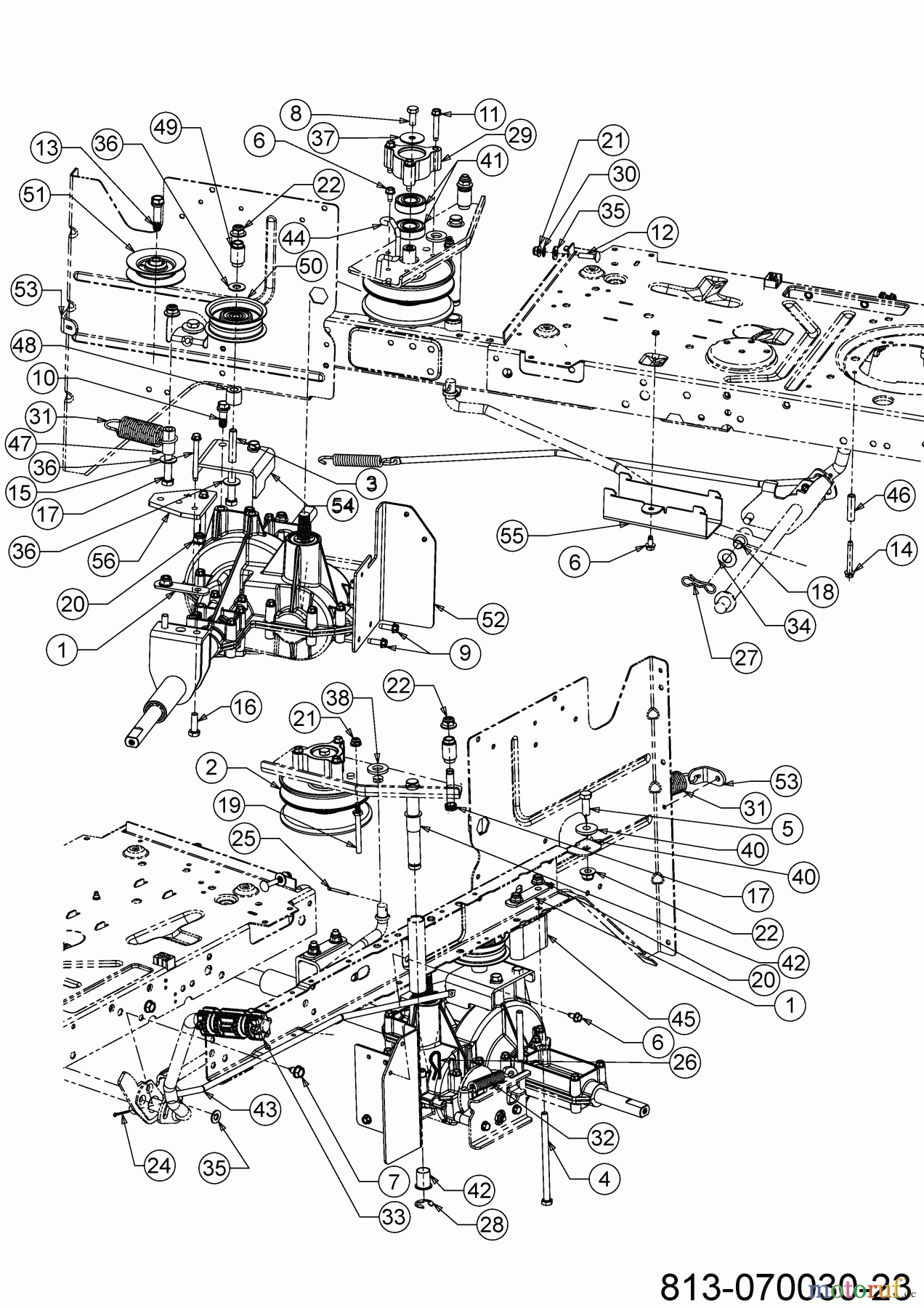 MTD Rasentraktoren Smart RE 125 13A777SE600 (2023) Fahrantrieb, Variator