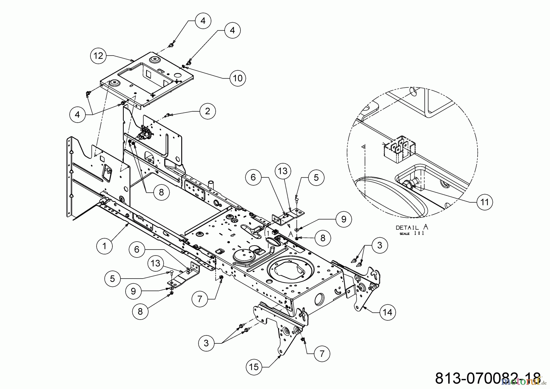 MTD Rasentraktoren Smart RE 125 13A777SE600 (2023) Rahmen