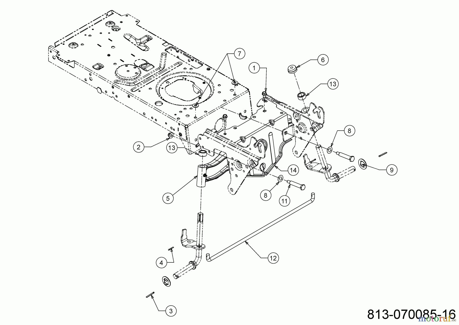 Tigara Rasentraktoren TG 19/107 H 13JJ79KG649 (2021) Vorderachse