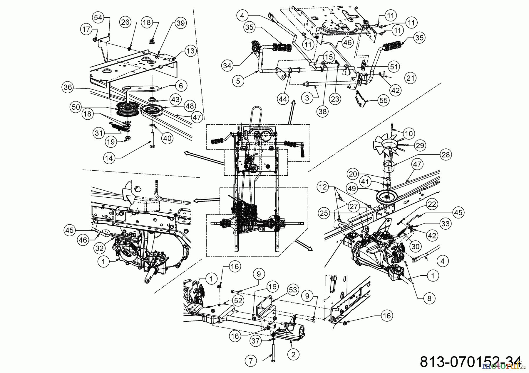 MTD Rasentraktoren Smart RF 130 H 13B771KE600 (2022) Hydrostat, Keilriemen, Pedale