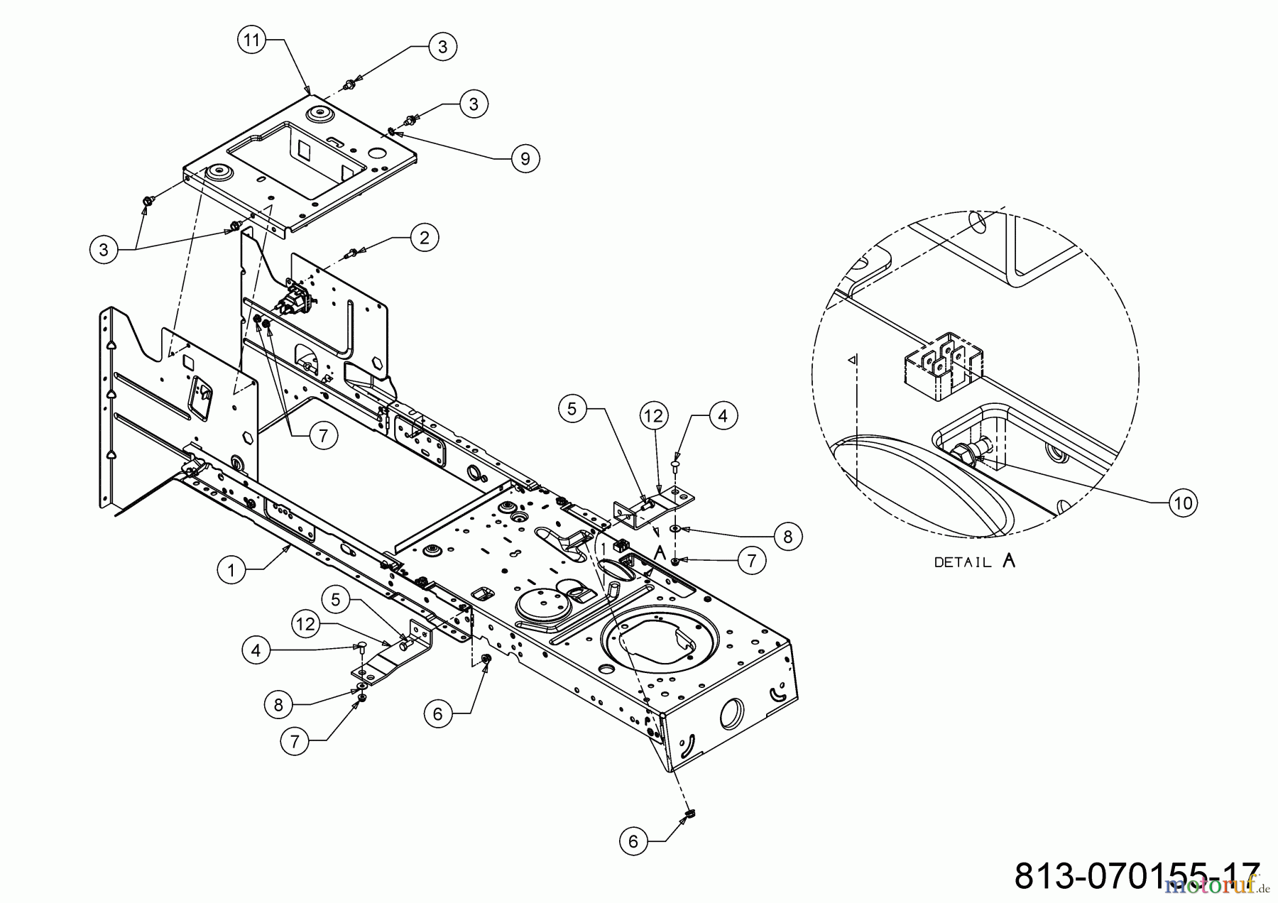 MTD Rasentraktoren Smart RF 130 H 13B771KE600 (2022) Rahmen