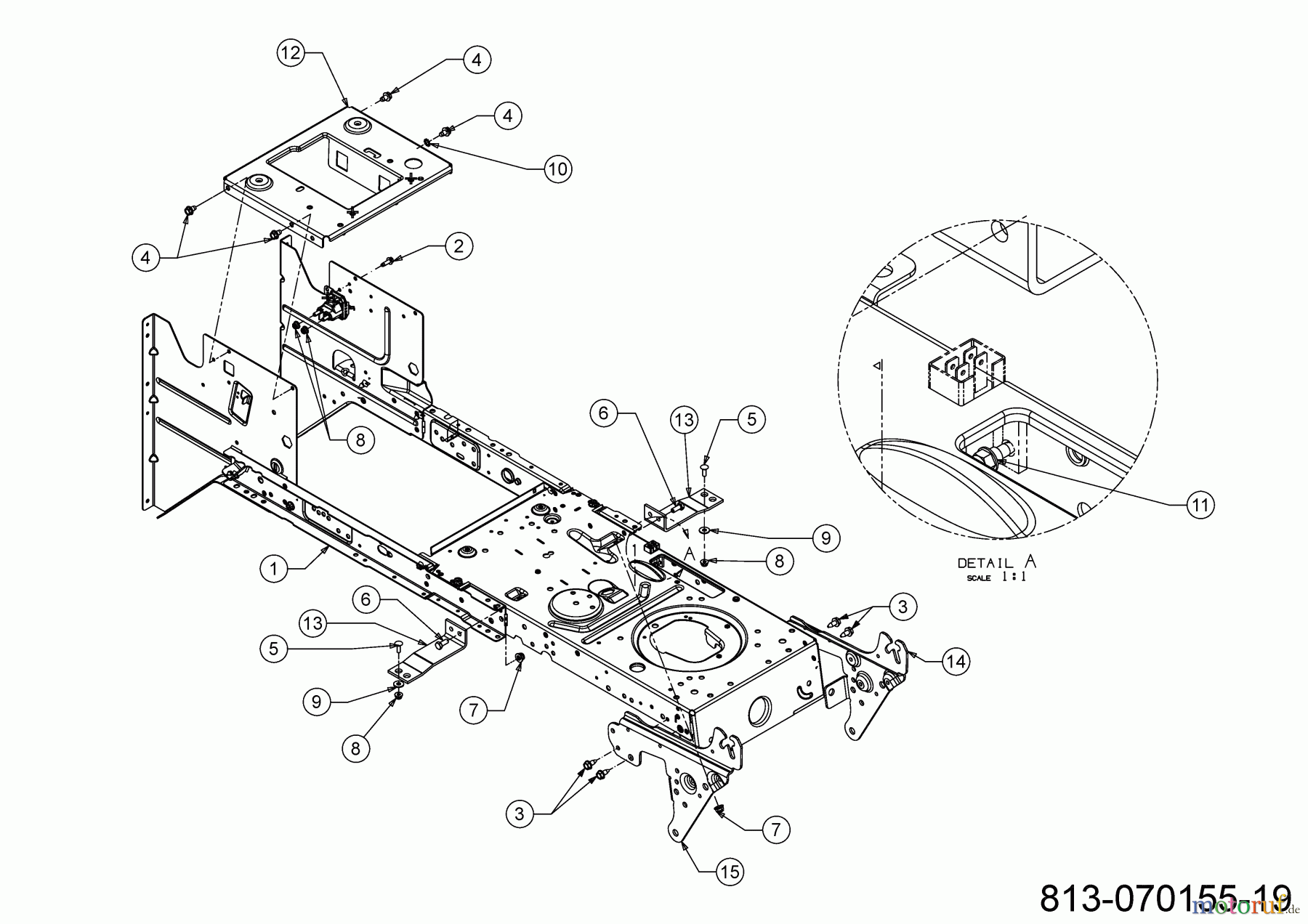Troy-Bilt Rasentraktoren BRONCO 92T-R 13A871BE609 (2023) Rahmen