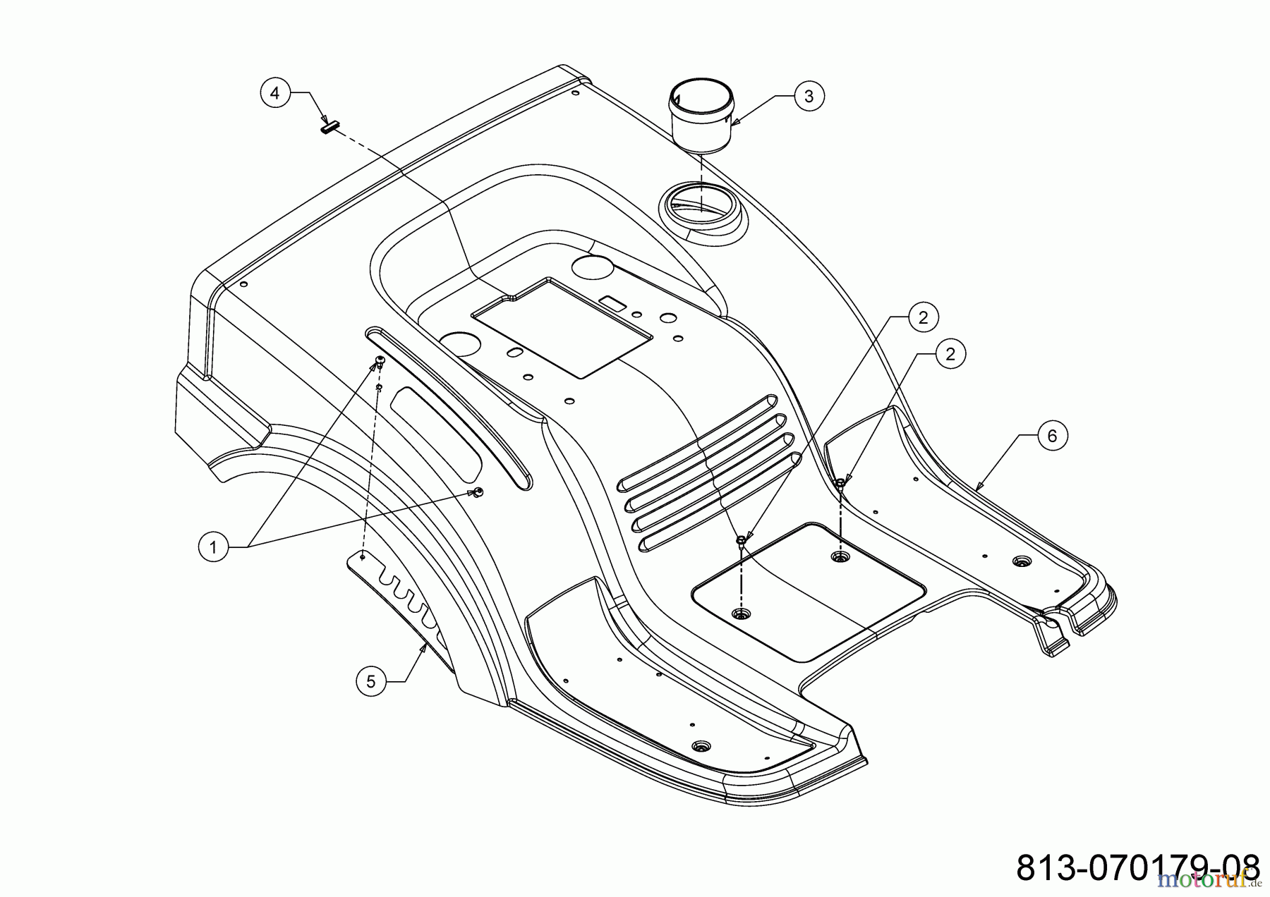 MTD Rasentraktoren Smart RF 130 H 13B771KE600 (2022) Sitzwanne