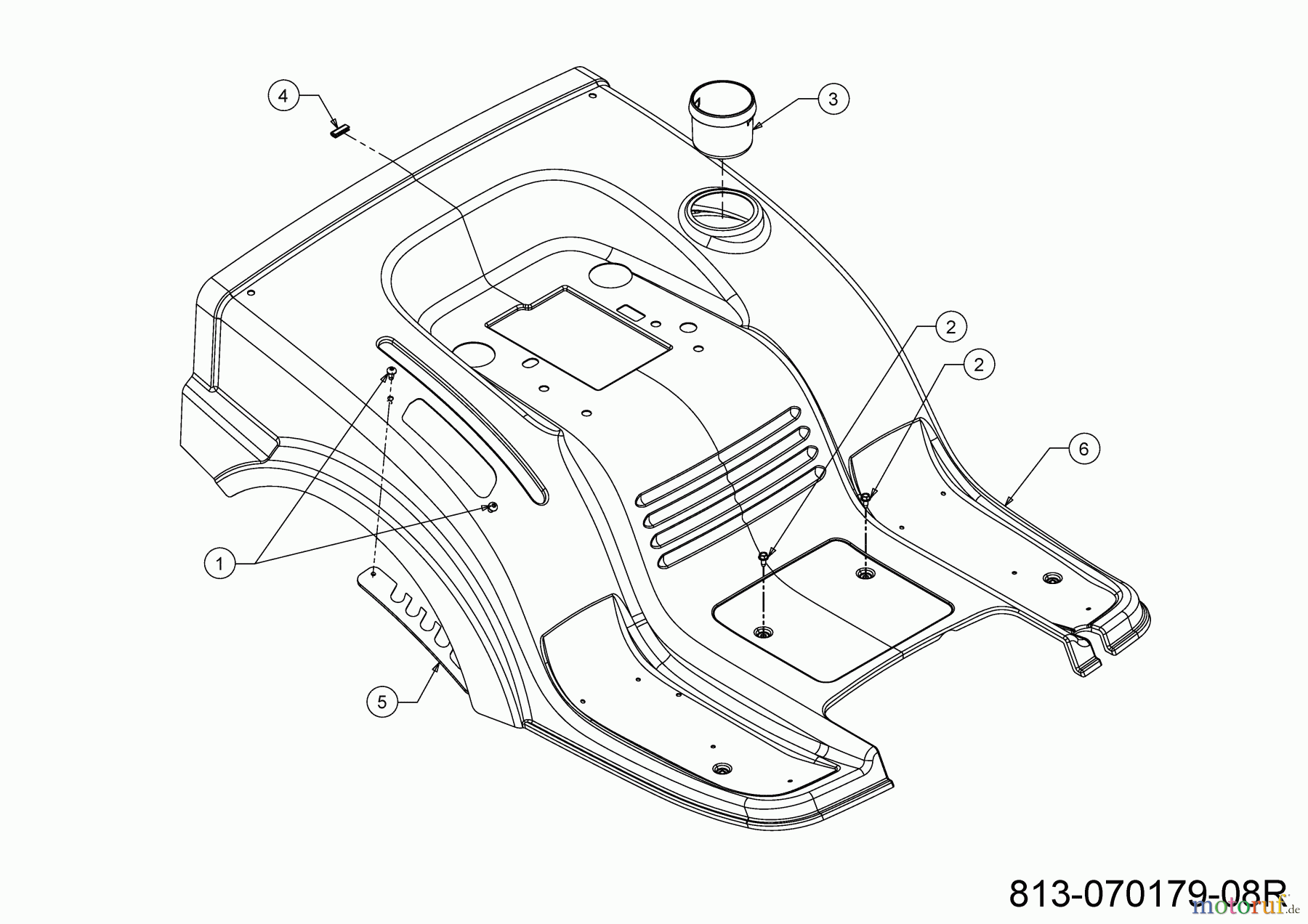 Troy-Bilt Rasentraktoren HORSE 105T-R 13AJ71BN609 (2023) Sitzwanne