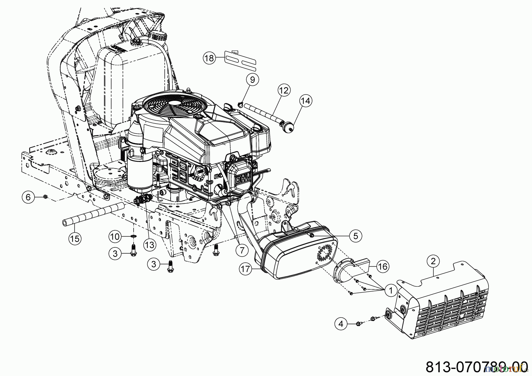 MTD Rasentraktoren Smart RE 125 13A777SE600 (2023) Motorzubehör