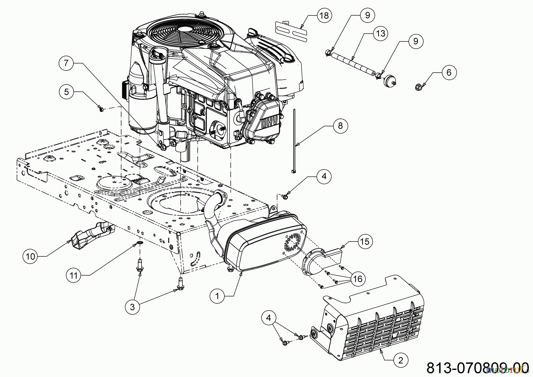 MTD Rasentraktoren Smart RG 145 13A877SS600 (2023) Motorzubehör