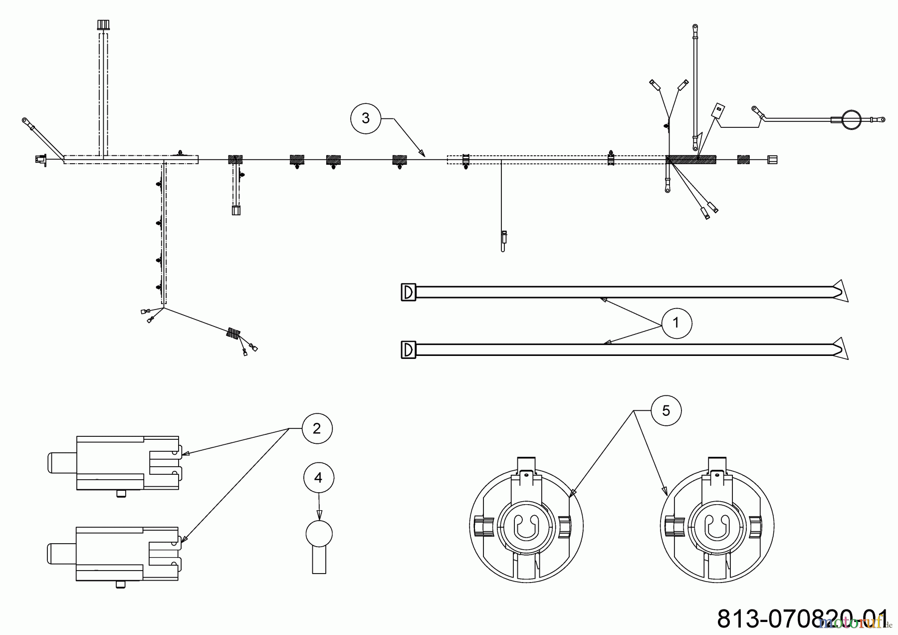 Troy-Bilt Rasentraktoren HORSE 105T-R 13AJ71BN609 (2023) Elektroteile