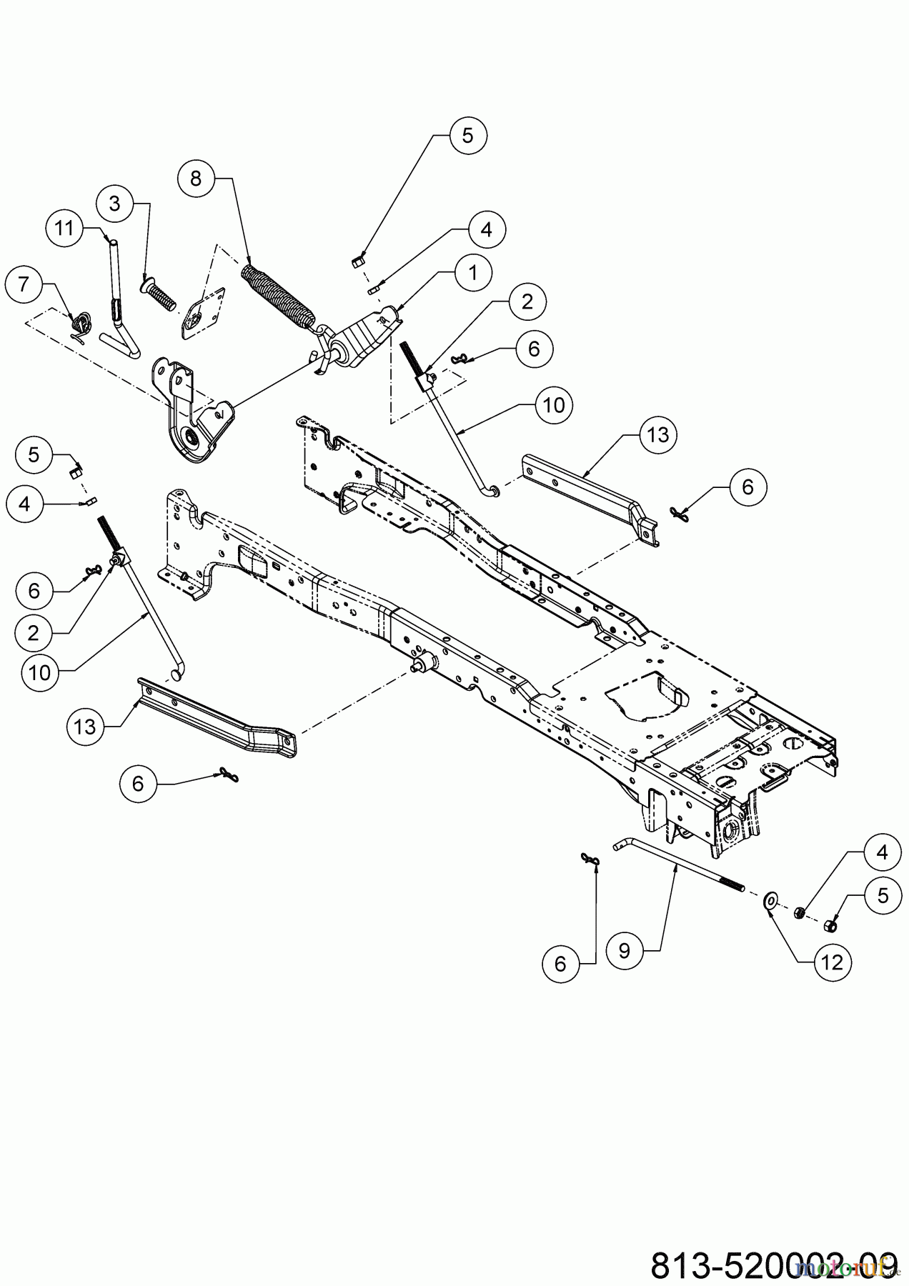 Greenbase Rasentraktoren V 182 I 13BTA1KB618 (2021) Mähwerksaushebung