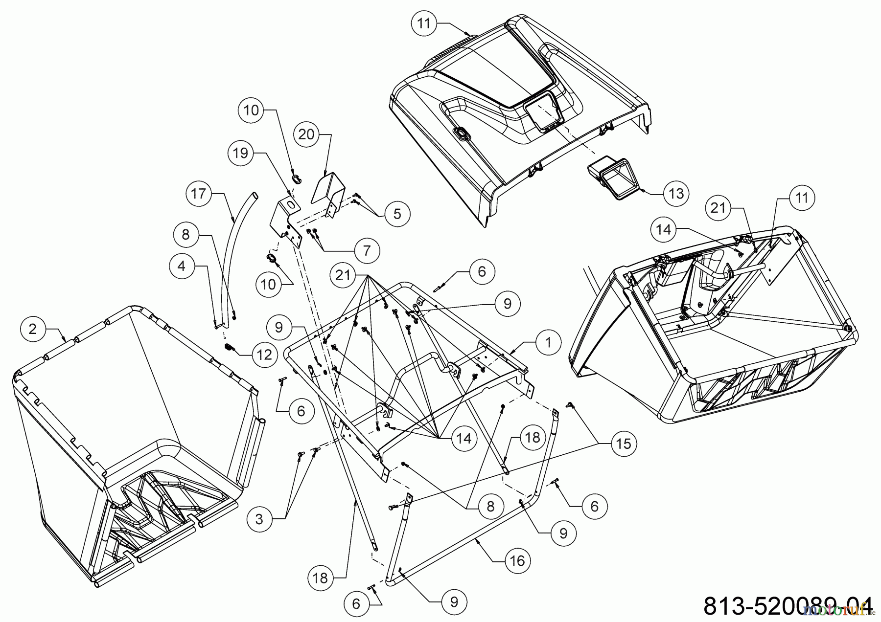 Greenbase Rasentraktoren V 222 I 13BAA1KR618 (2021) Grasfangeinrichtung
