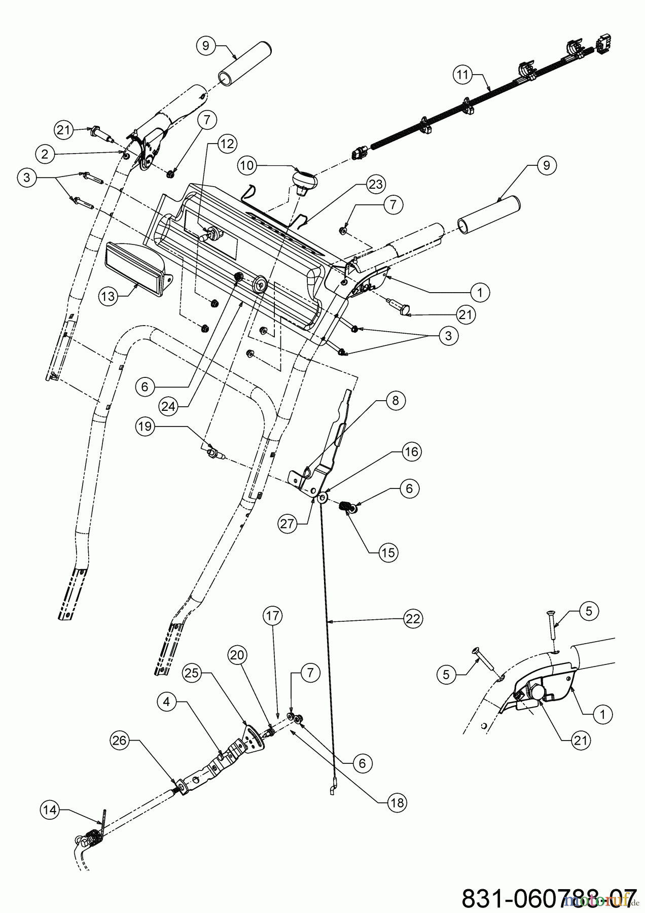 MTD Schneefräsen SMART ME 61 31CW6BF2678 (2022) Armaturenbrett