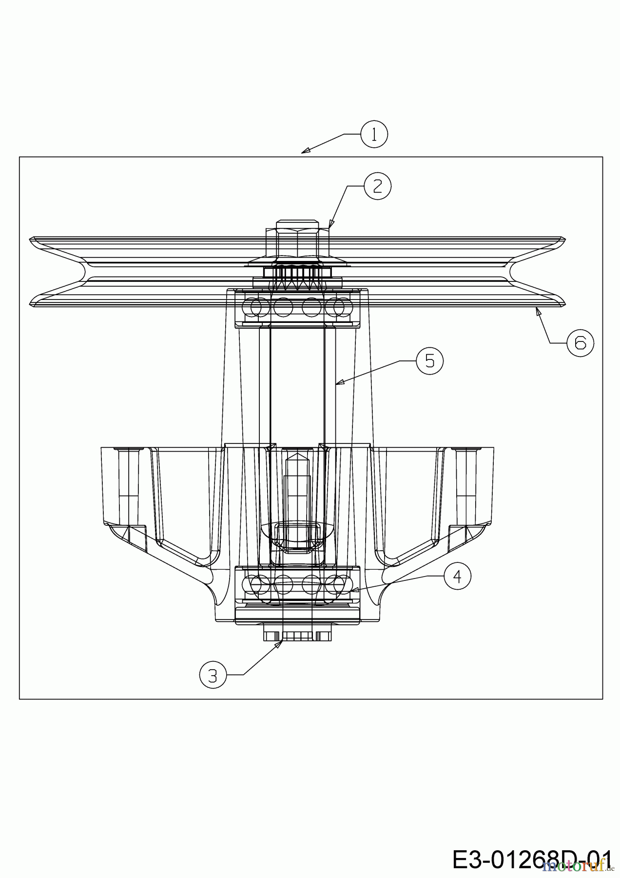  MTD Rasentraktoren MTD 76 13B7765C600 (2022) Messerspindel 618-0139B