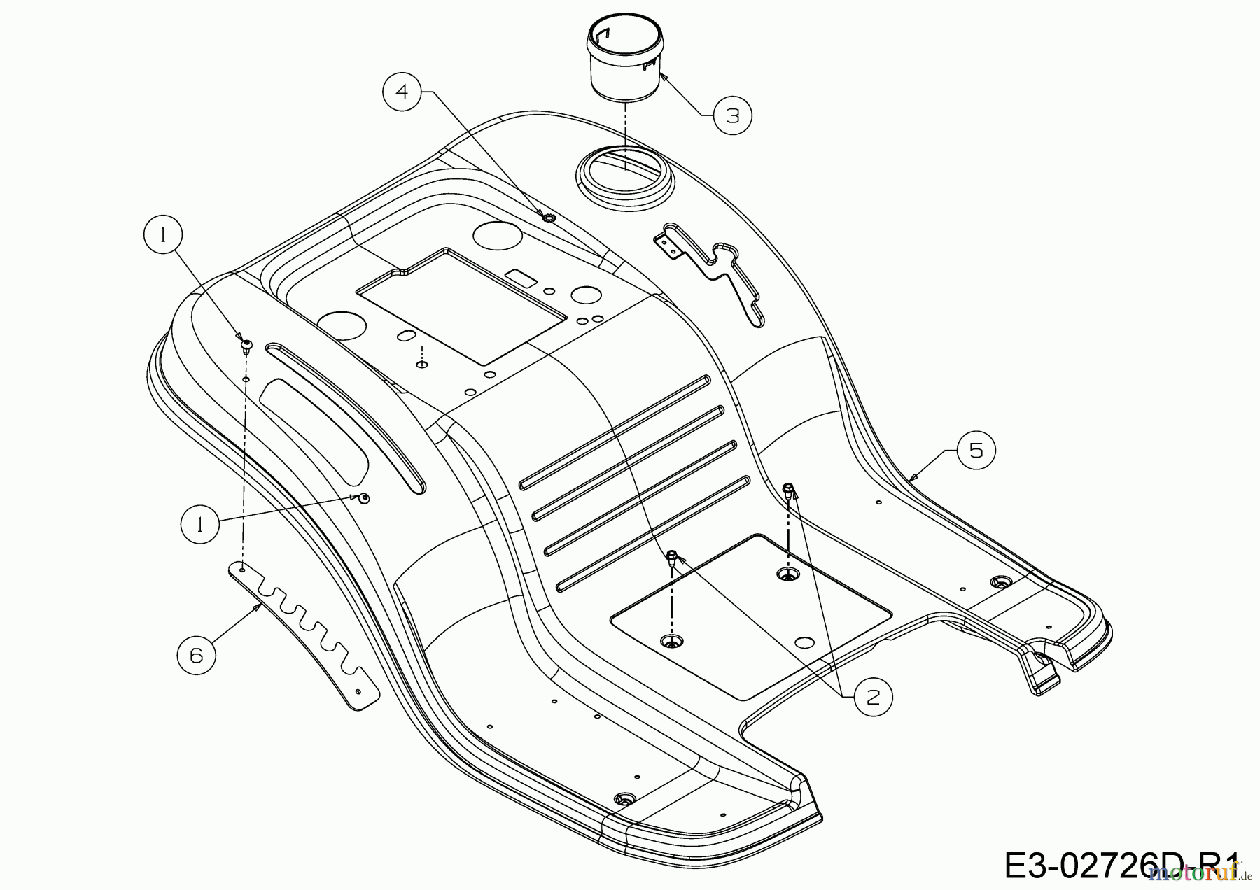 MTD Rasentraktoren Optima LG 200 H 13BJ79KG678 (2022) Sitzwanne