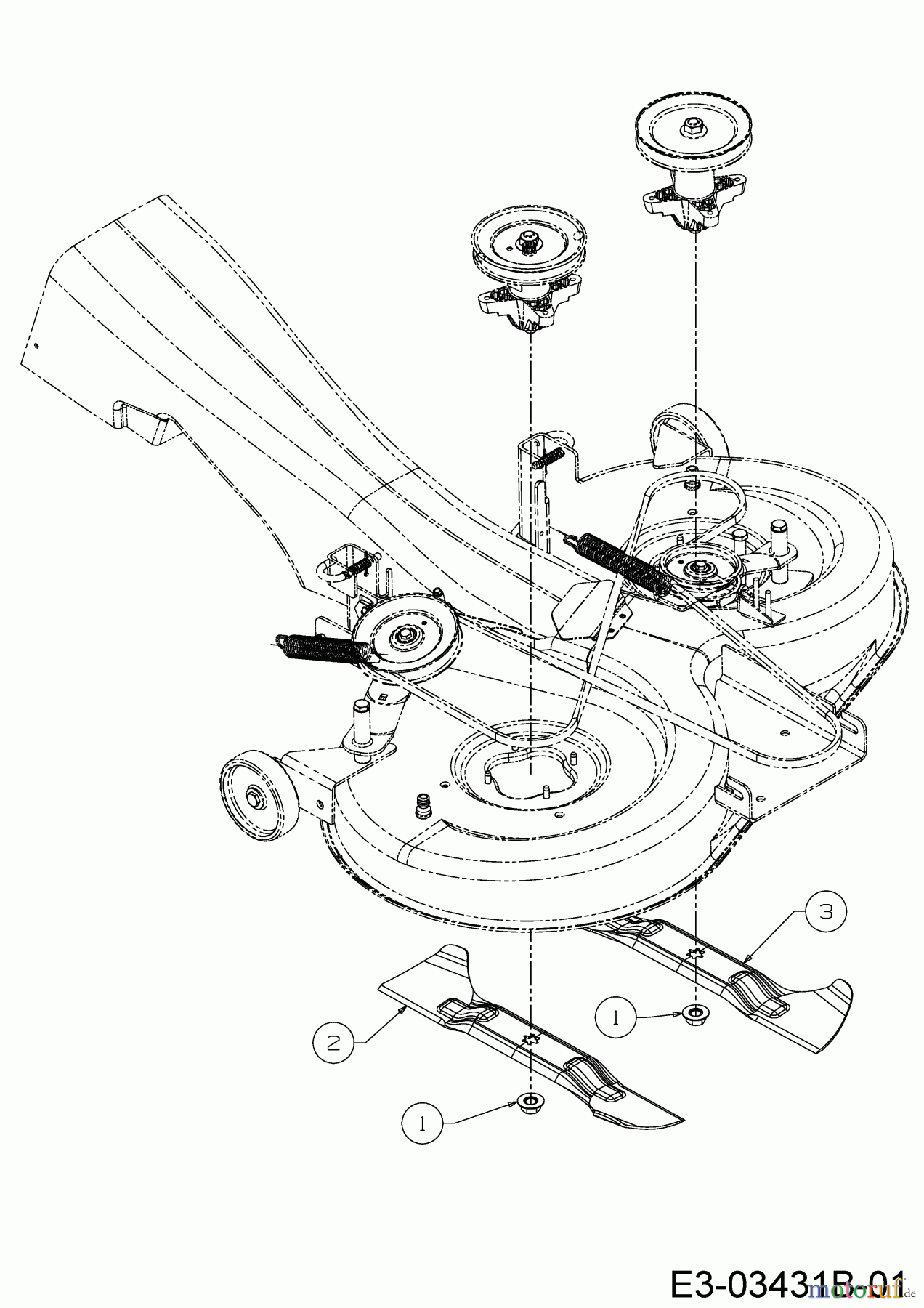 MTD Rasentraktoren POWER EDITION 1750 13A8715N683 (2022) Messer