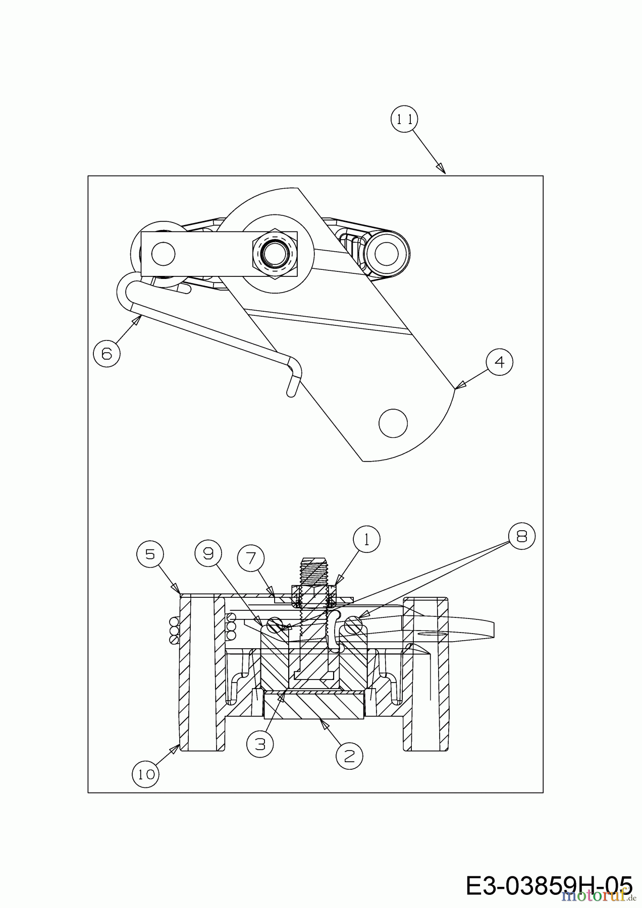 MTD Rasentraktoren MTD 92 13A7765E600 (2019) Bremse
