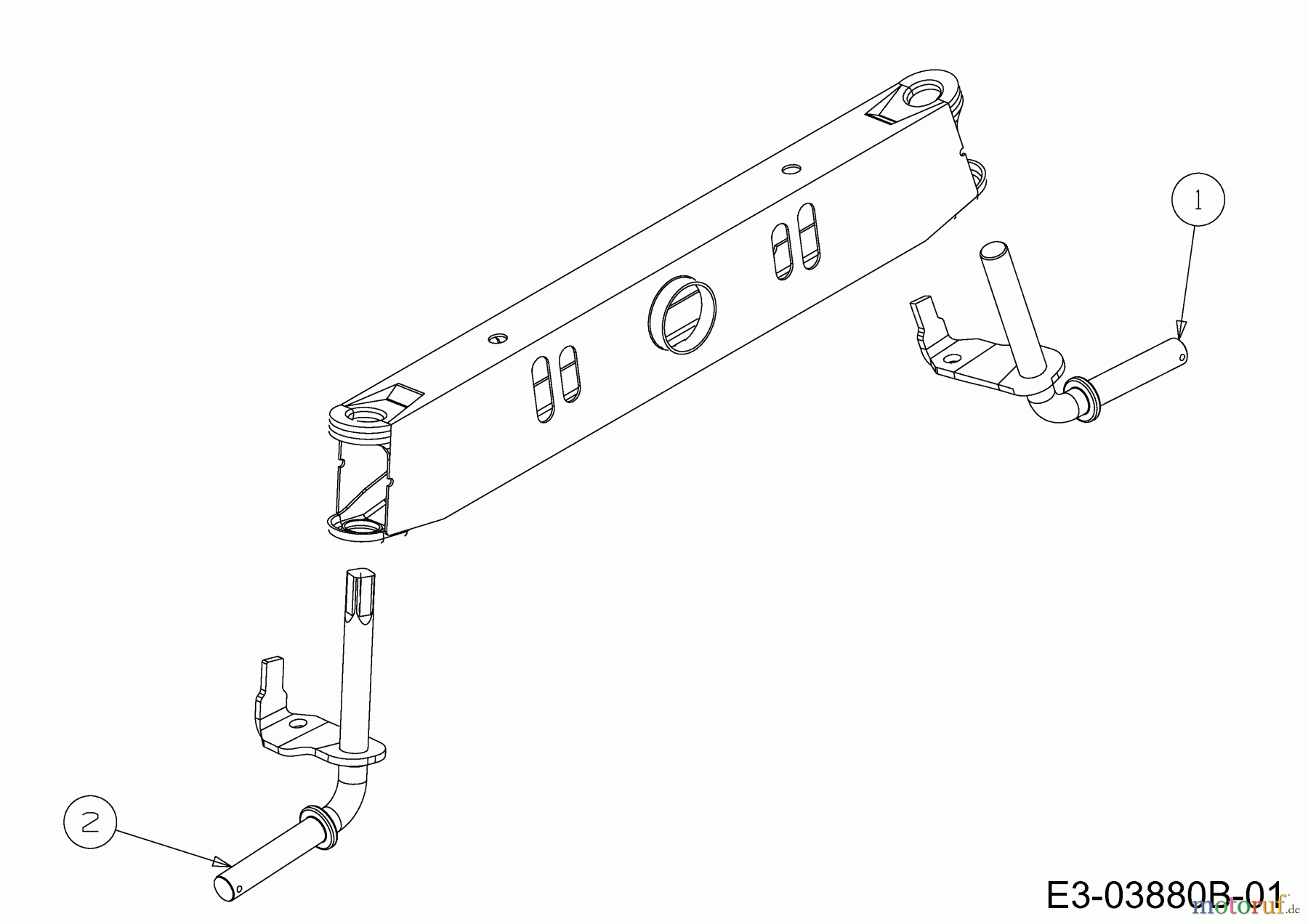 Bricolage Rasentraktoren INV A13092 AB 13A776SE648 (2022) Achsschenkel