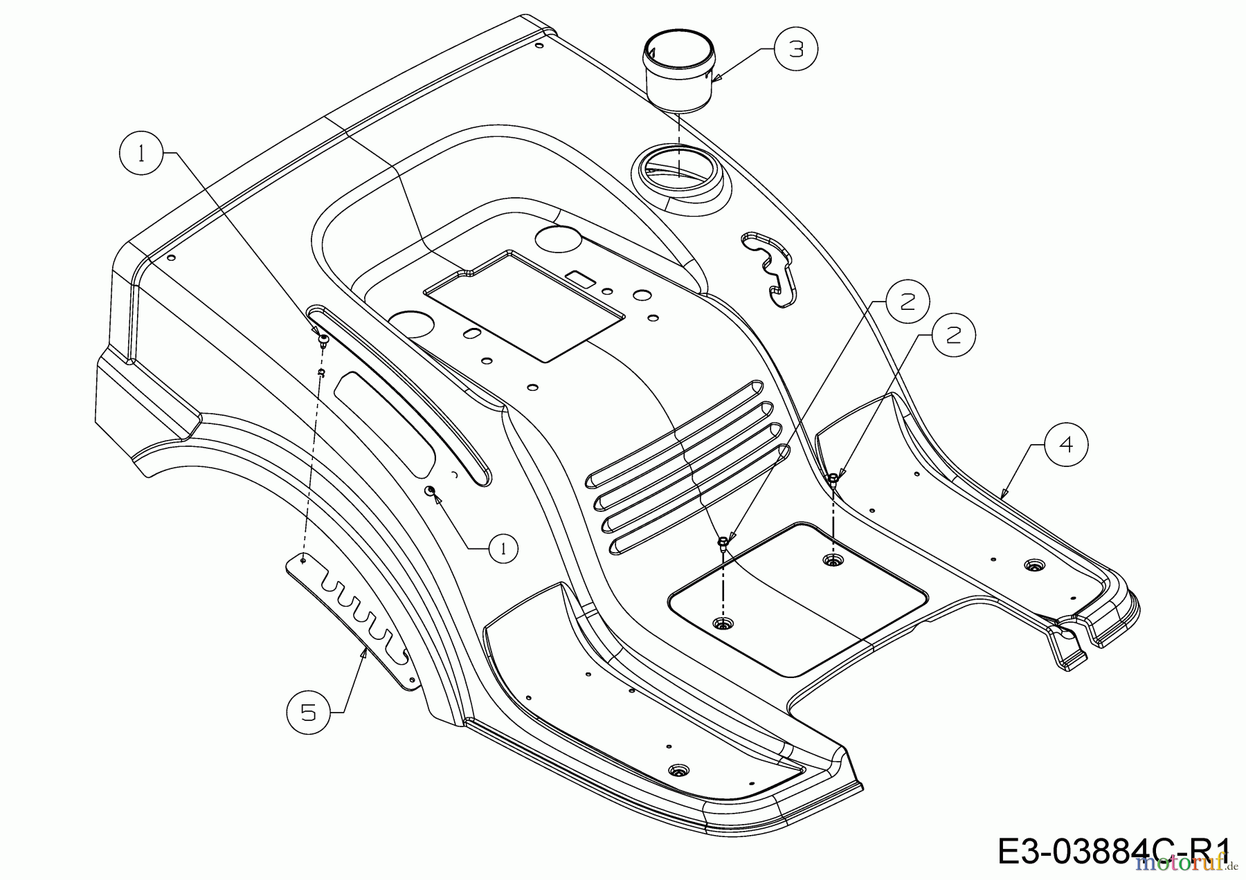 MTD Rasentraktoren MTD 92 13A7765E600 (2019) Sitzwanne